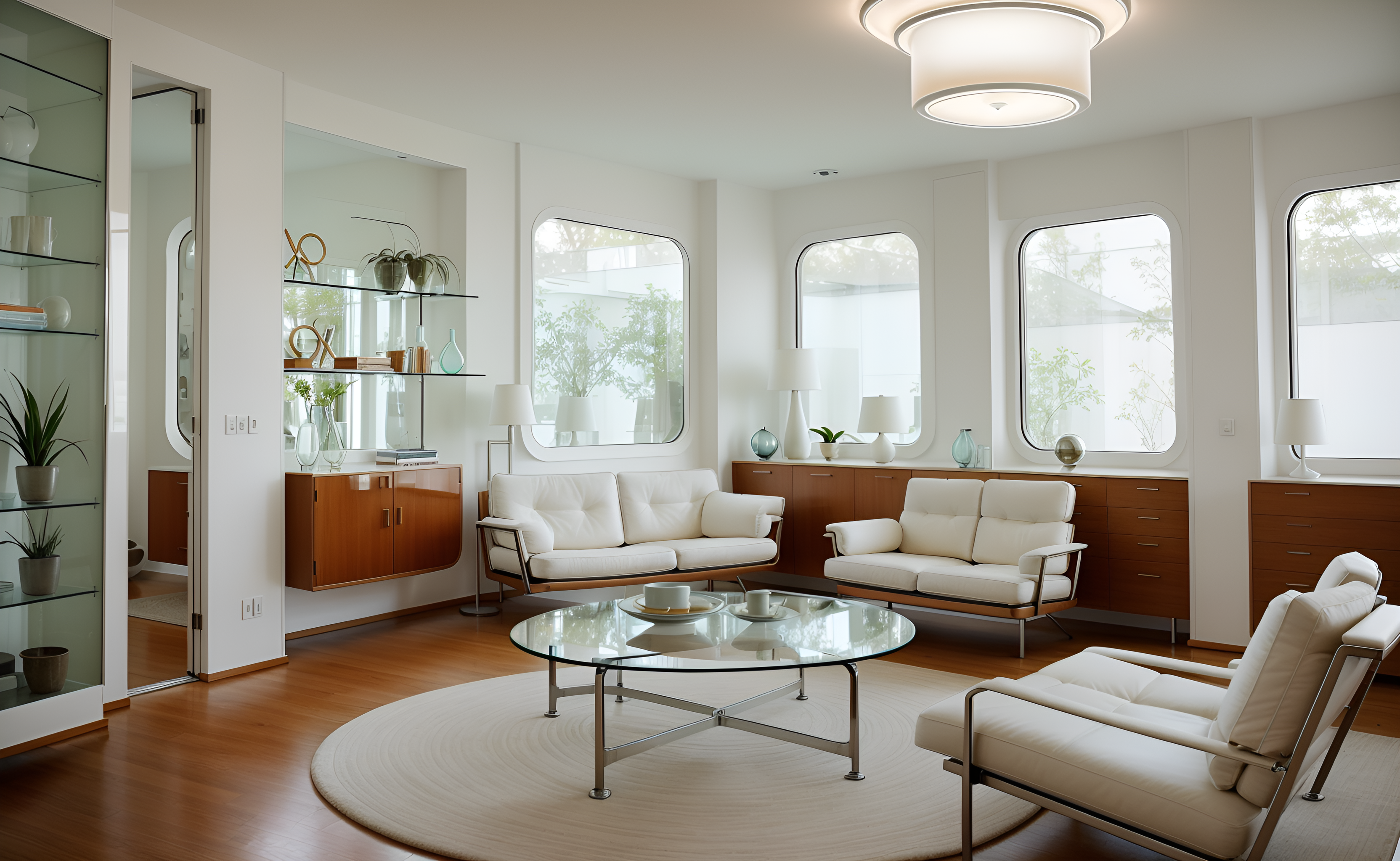 Retro Futuristic interior design
