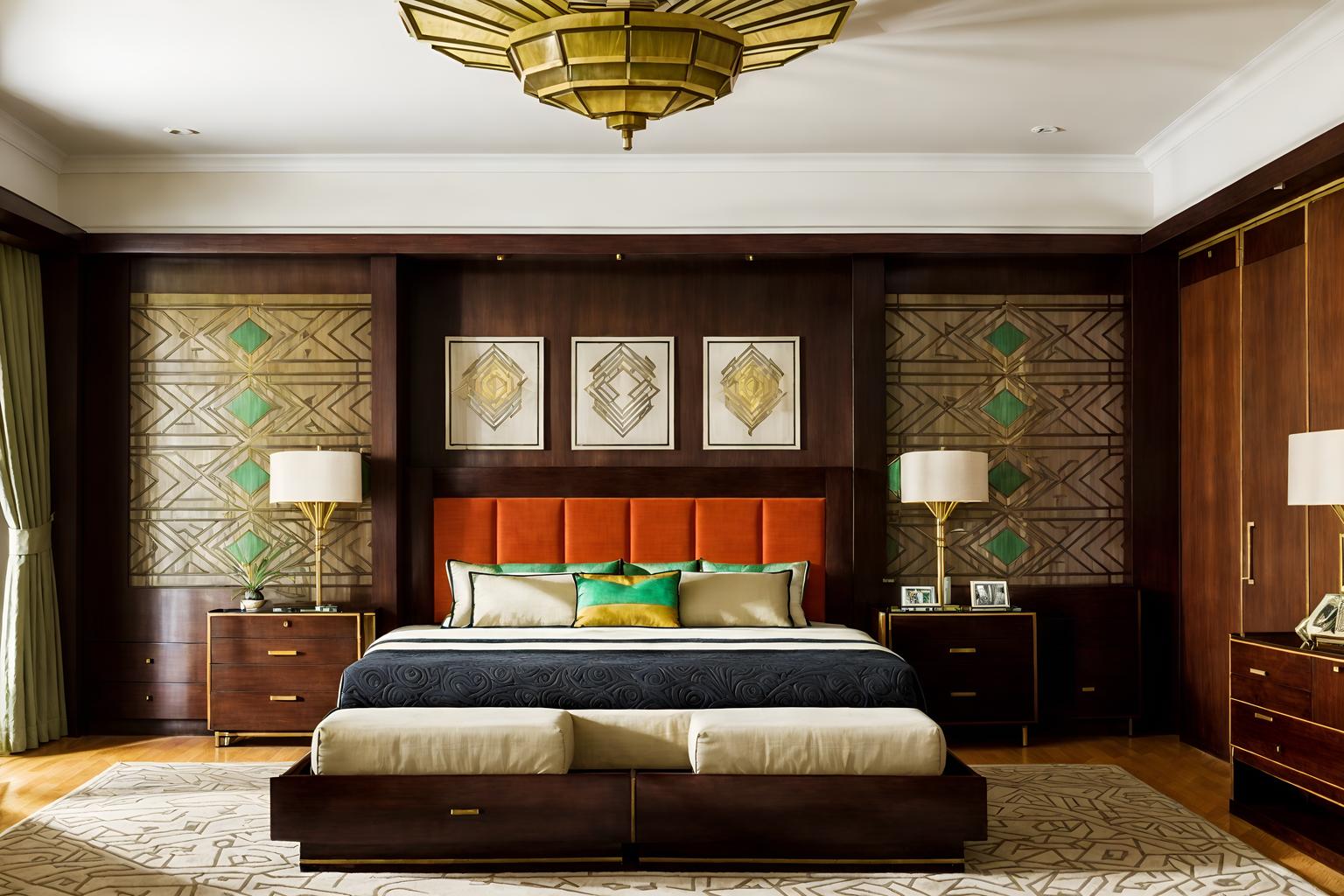 Art deco bedroom interior design