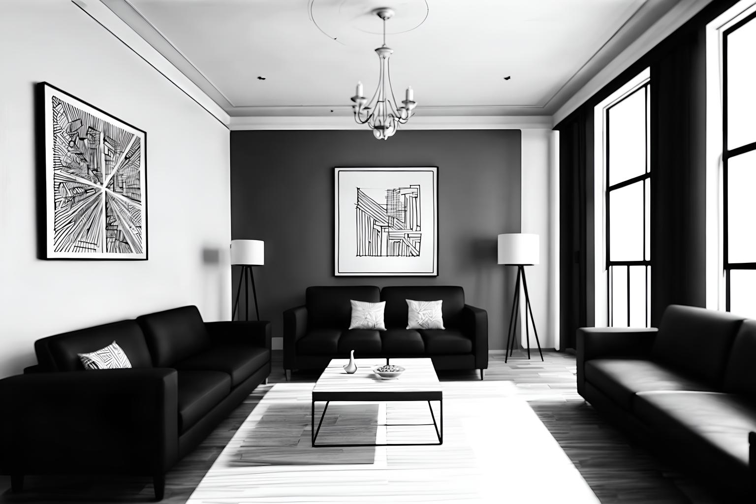 (hand-drawn monochrome black and white sketch line drawing)++ of sketch-style () apartment interior. a sketch of interior. with . a sketch of interior. trending on artstation. black and white line drawing sketch without colors. masterpiece, cinematic light, ultrarealistic+, photorealistic+, 8k, raw photo, realistic, sharp focus on eyes, (symmetrical eyes), (intact eyes), hyperrealistic, highest quality, best quality, , highly detailed, masterpiece, best quality, extremely detailed 8k wallpaper, masterpiece, best quality, ultra-detailed, best shadow, detailed background, detailed face, detailed eyes, high contrast, best illumination, detailed face, dulux, caustic, dynamic angle, detailed glow. dramatic lighting. highly detailed, insanely detailed hair, symmetrical, intricate details, professionally retouched, 8k high definition. strong bokeh. award winning photo.
