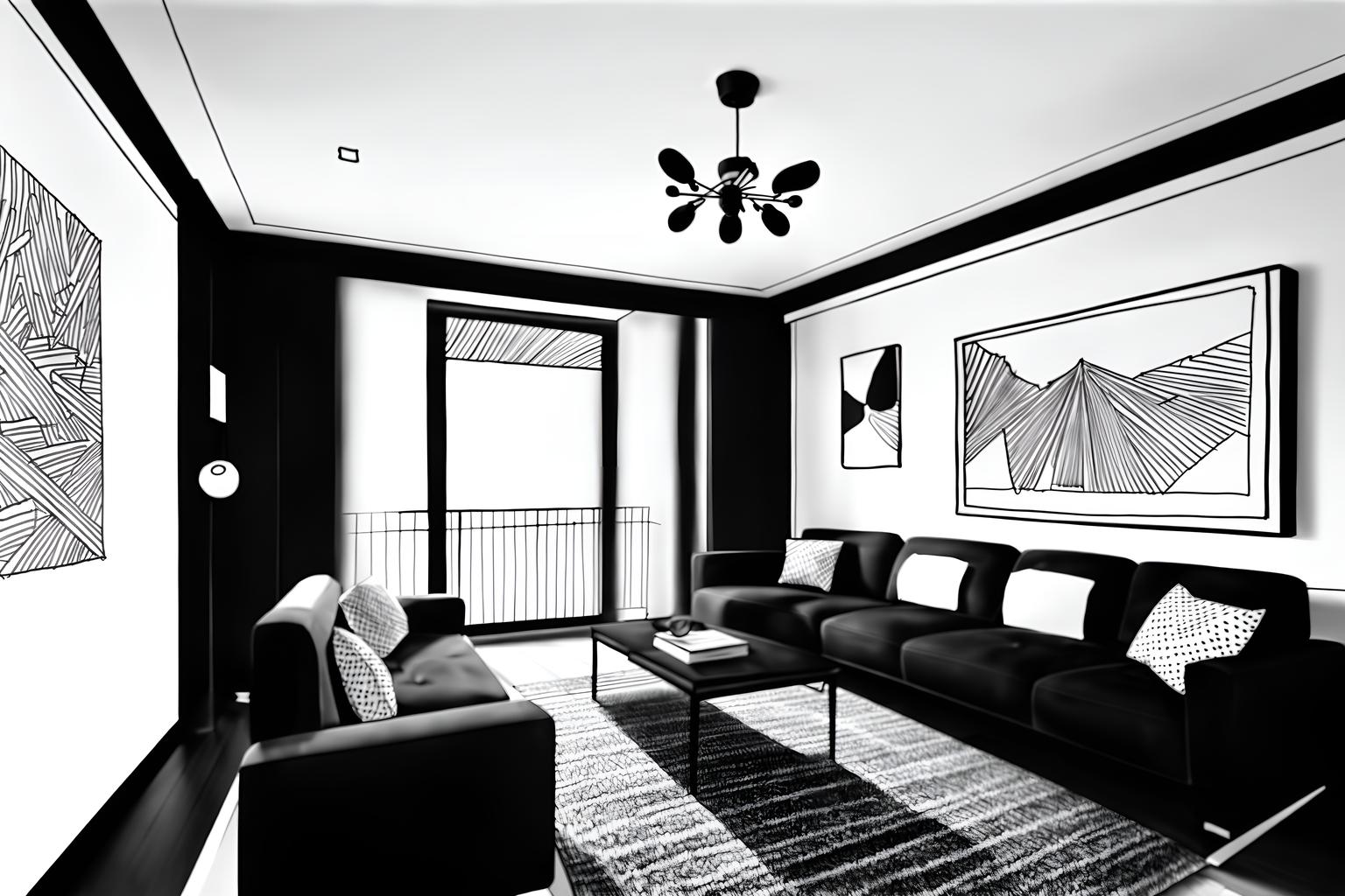 (hand-drawn monochrome black and white sketch line drawing)++ of sketch-style () apartment interior. a sketch of interior. with . a sketch of interior. trending on artstation. black and white line drawing sketch without colors. masterpiece, cinematic light, ultrarealistic+, photorealistic+, 8k, raw photo, realistic, sharp focus on eyes, (symmetrical eyes), (intact eyes), hyperrealistic, highest quality, best quality, , highly detailed, masterpiece, best quality, extremely detailed 8k wallpaper, masterpiece, best quality, ultra-detailed, best shadow, detailed background, detailed face, detailed eyes, high contrast, best illumination, detailed face, dulux, caustic, dynamic angle, detailed glow. dramatic lighting. highly detailed, insanely detailed hair, symmetrical, intricate details, professionally retouched, 8k high definition. strong bokeh. award winning photo.