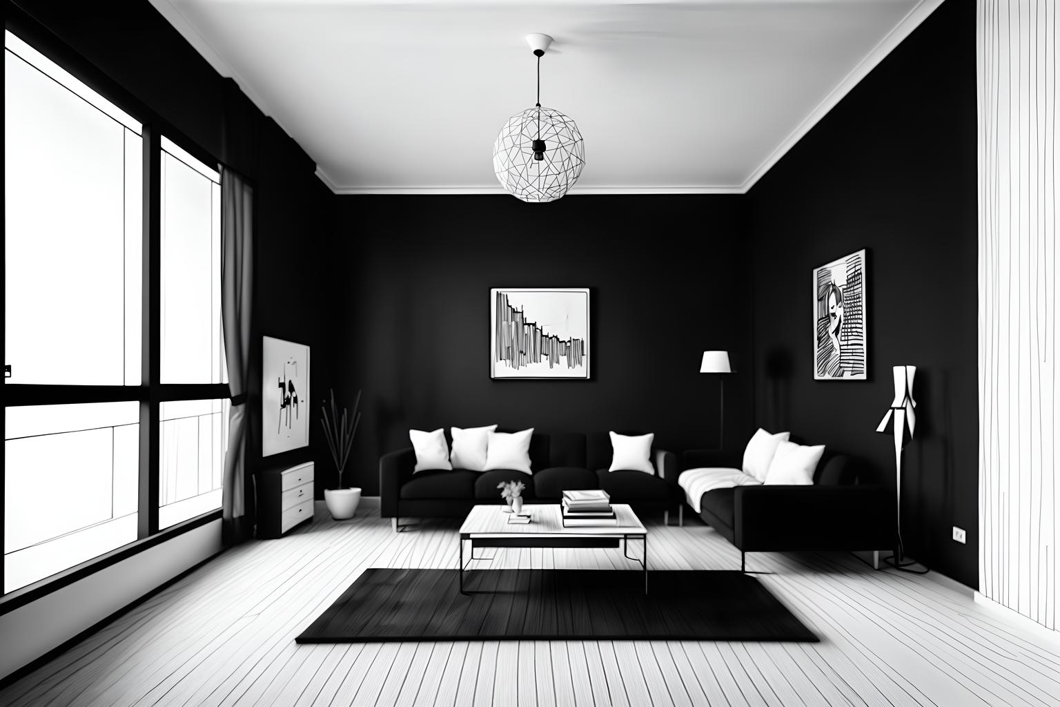 (hand-drawn monochrome black and white sketch line drawing)++ of sketch-style () apartment interior. a sketch of interior. with . a sketch of interior. trending on artstation. black and white line drawing sketch without colors. masterpiece, cinematic light, ultrarealistic+, photorealistic+, 8k, raw photo, realistic, sharp focus on eyes, (symmetrical eyes), (intact eyes), hyperrealistic, highest quality, best quality, , highly detailed, masterpiece, best quality, extremely detailed 8k wallpaper, masterpiece, best quality, ultra-detailed, best shadow, detailed background, detailed face, detailed eyes, high contrast, best illumination, detailed face, dulux, caustic, dynamic angle, detailed glow. dramatic lighting. highly detailed, insanely detailed hair, symmetrical, intricate details, professionally retouched, 8k high definition. strong bokeh. award winning photo.