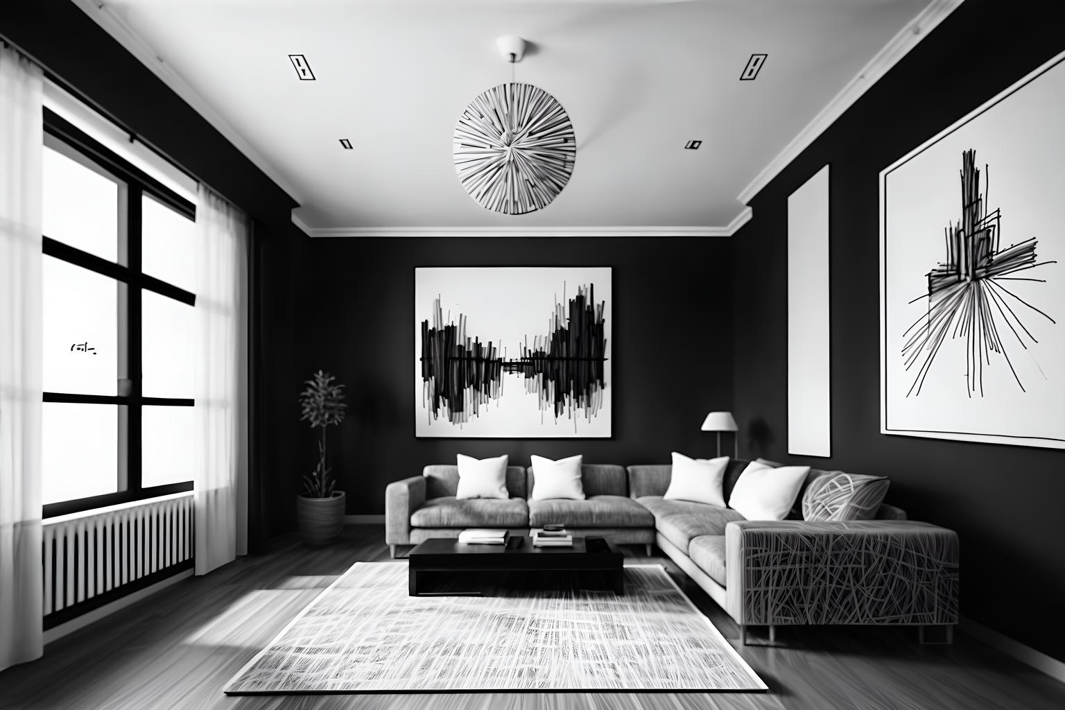 (hand-drawn monochrome black and white sketch line drawing)++ of sketch-style () apartment interior. a sketch of interior. with . a sketch of interior. trending on artstation. black and white line drawing sketch without colors. masterpiece, cinematic light, ultrarealistic+, photorealistic+, 8k, raw photo, realistic, sharp focus on eyes, (symmetrical eyes), (intact eyes), hyperrealistic, highest quality, best quality, , highly detailed, masterpiece, best quality, extremely detailed 8k wallpaper, masterpiece, best quality, ultra-detailed, best shadow, detailed background, detailed face, detailed eyes, high contrast, best illumination, detailed face, dulux, caustic, dynamic angle, detailed glow. dramatic lighting. highly detailed, insanely detailed hair, symmetrical, intricate details, professionally retouched, 8k high definition. strong bokeh. award winning photo.