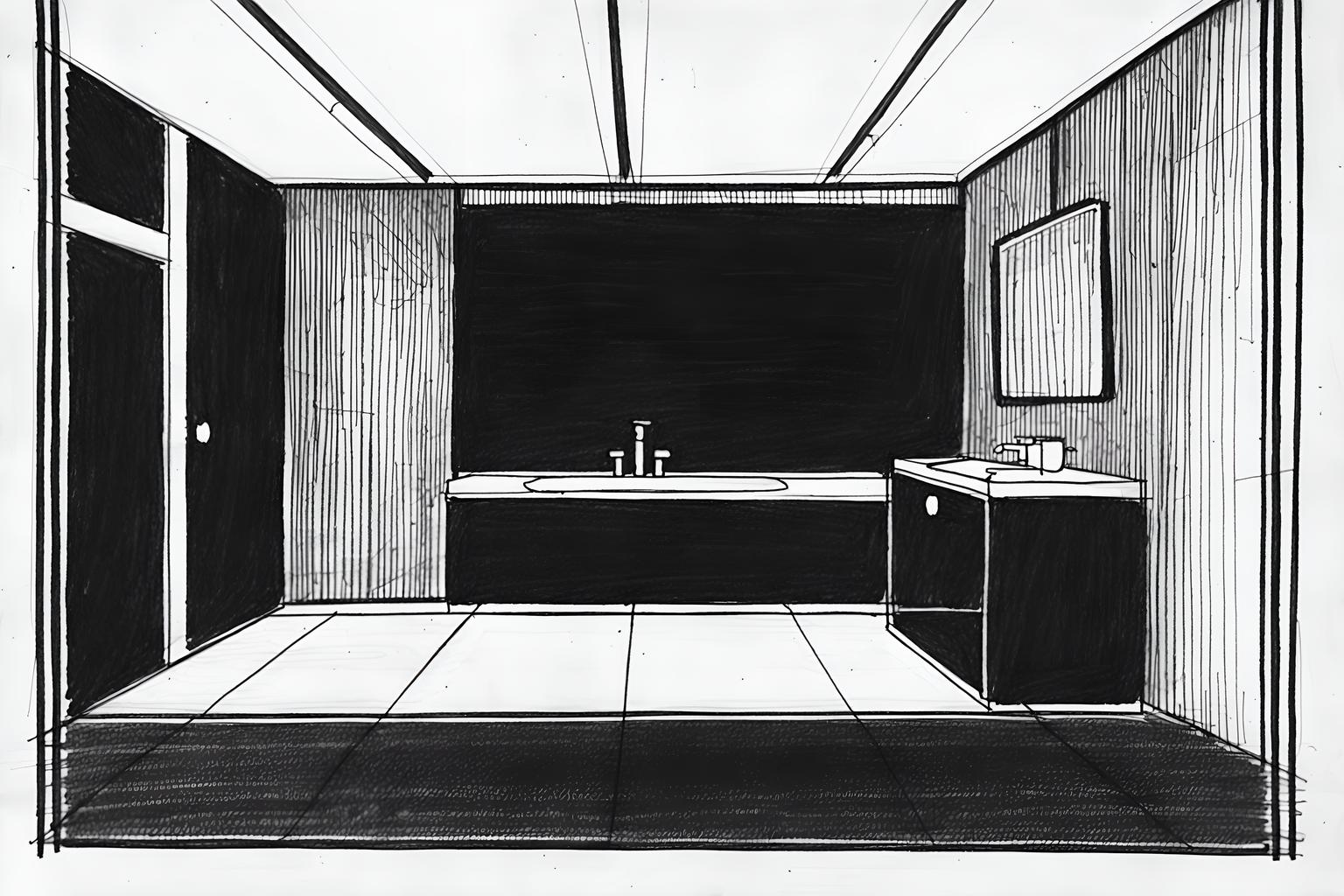 (hand-drawn monochrome black and white sketch line drawing)++ of sketch-style (bathroom) apartment interior. a sketch of interior. with . a sketch of interior. with bathroom sink with faucet and plant and mirror. trending on artstation. black and white line drawing sketch without colors. masterpiece, cinematic light, ultrarealistic+, photorealistic+, 8k, raw photo, realistic, sharp focus on eyes, (symmetrical eyes), (intact eyes), hyperrealistic, highest quality, best quality, , highly detailed, masterpiece, best quality, extremely detailed 8k wallpaper, masterpiece, best quality, ultra-detailed, best shadow, detailed background, detailed face, detailed eyes, high contrast, best illumination, detailed face, dulux, caustic, dynamic angle, detailed glow. dramatic lighting. highly detailed, insanely detailed hair, symmetrical, intricate details, professionally retouched, 8k high definition. strong bokeh. award winning photo.