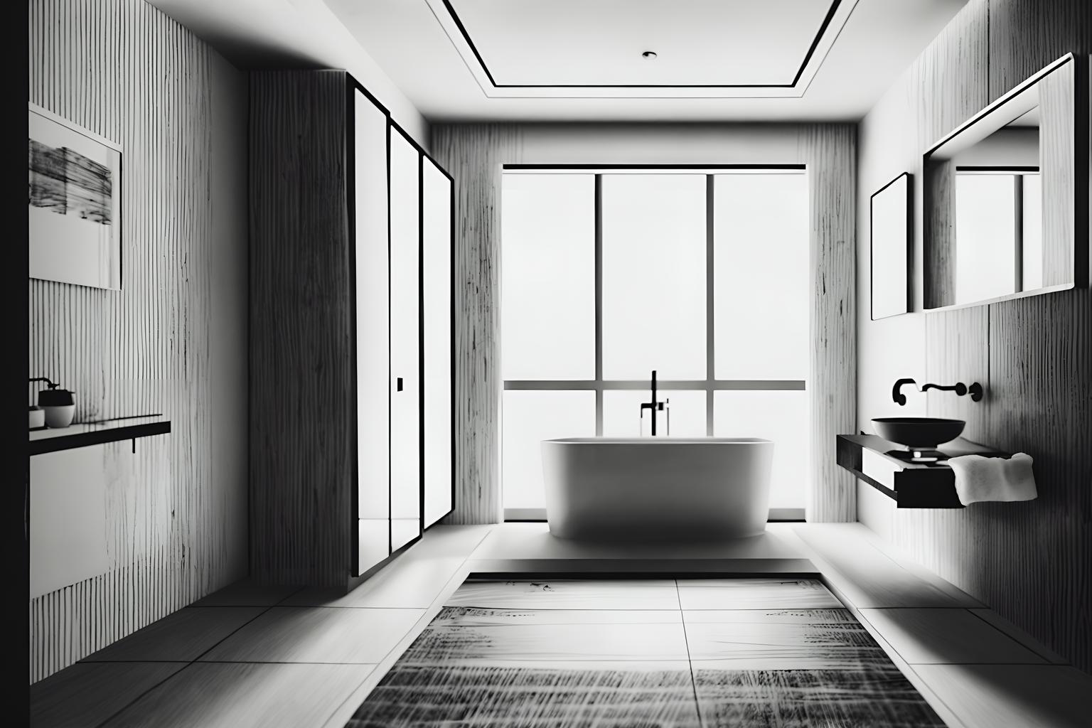 (hand-drawn monochrome black and white sketch line drawing)++ of sketch-style (bathroom) apartment interior. a sketch of interior. with . a sketch of interior. with bathroom sink with faucet and plant and mirror. trending on artstation. black and white line drawing sketch without colors. masterpiece, cinematic light, ultrarealistic+, photorealistic+, 8k, raw photo, realistic, sharp focus on eyes, (symmetrical eyes), (intact eyes), hyperrealistic, highest quality, best quality, , highly detailed, masterpiece, best quality, extremely detailed 8k wallpaper, masterpiece, best quality, ultra-detailed, best shadow, detailed background, detailed face, detailed eyes, high contrast, best illumination, detailed face, dulux, caustic, dynamic angle, detailed glow. dramatic lighting. highly detailed, insanely detailed hair, symmetrical, intricate details, professionally retouched, 8k high definition. strong bokeh. award winning photo.