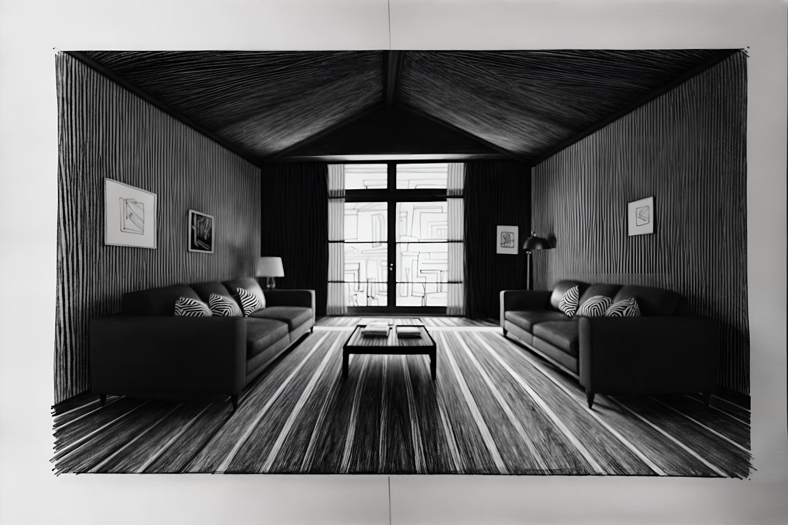 (hand-drawn monochrome black and white sketch line drawing)++ of sketch-style (attic) apartment interior. a sketch of interior. with . a sketch of interior. trending on artstation. black and white line drawing sketch without colors. masterpiece, cinematic light, ultrarealistic+, photorealistic+, 8k, raw photo, realistic, sharp focus on eyes, (symmetrical eyes), (intact eyes), hyperrealistic, highest quality, best quality, , highly detailed, masterpiece, best quality, extremely detailed 8k wallpaper, masterpiece, best quality, ultra-detailed, best shadow, detailed background, detailed face, detailed eyes, high contrast, best illumination, detailed face, dulux, caustic, dynamic angle, detailed glow. dramatic lighting. highly detailed, insanely detailed hair, symmetrical, intricate details, professionally retouched, 8k high definition. strong bokeh. award winning photo.