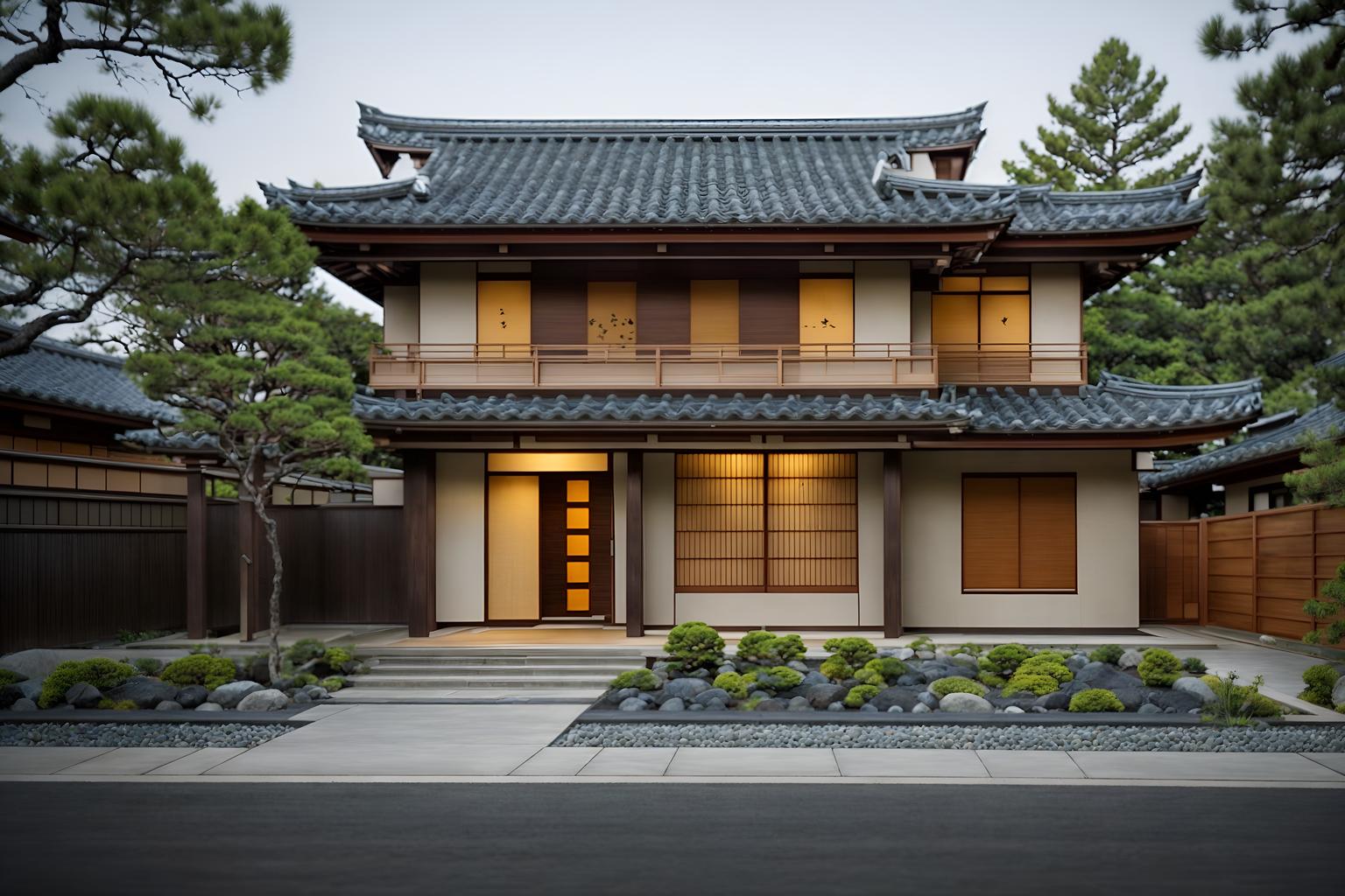 zen-style exterior designed (house exterior exterior) . with japanese exterior and japanese minimalist exterior and simplicity and japanese minimalist exterior and mimimalist and natural textures and clean lines and natural light. . cinematic photo, highly detailed, cinematic lighting, ultra-detailed, ultrarealistic, photorealism, 8k. zen exterior design style. masterpiece, cinematic light, ultrarealistic+, photorealistic+, 8k, raw photo, realistic, sharp focus on eyes, (symmetrical eyes), (intact eyes), hyperrealistic, highest quality, best quality, , highly detailed, masterpiece, best quality, extremely detailed 8k wallpaper, masterpiece, best quality, ultra-detailed, best shadow, detailed background, detailed face, detailed eyes, high contrast, best illumination, detailed face, dulux, caustic, dynamic angle, detailed glow. dramatic lighting. highly detailed, insanely detailed hair, symmetrical, intricate details, professionally retouched, 8k high definition. strong bokeh. award winning photo.