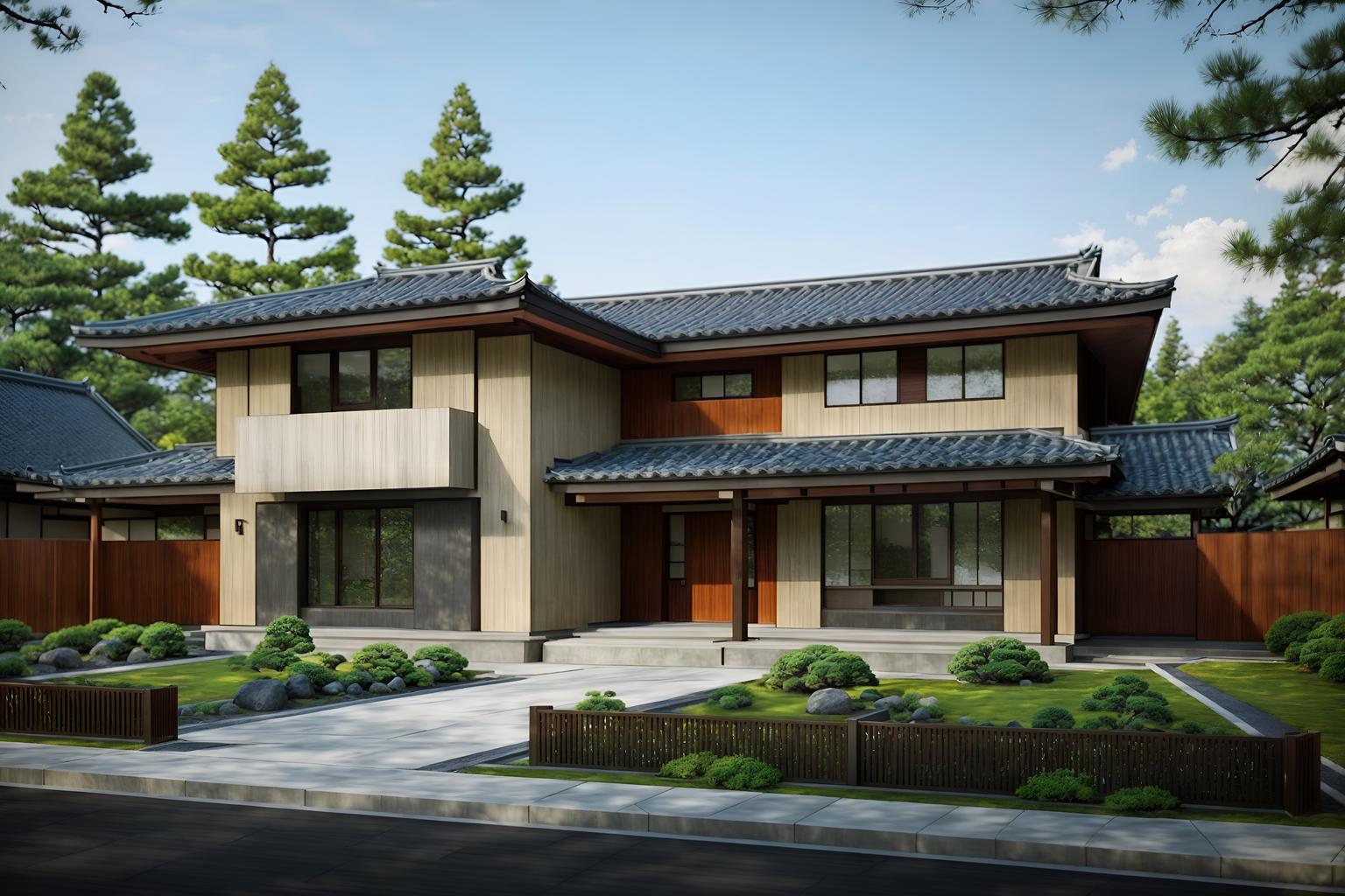 zen-style exterior designed (house exterior exterior) . with japanese exterior and japanese minimalist exterior and simplicity and japanese minimalist exterior and mimimalist and natural textures and clean lines and natural light. . cinematic photo, highly detailed, cinematic lighting, ultra-detailed, ultrarealistic, photorealism, 8k. zen exterior design style. masterpiece, cinematic light, ultrarealistic+, photorealistic+, 8k, raw photo, realistic, sharp focus on eyes, (symmetrical eyes), (intact eyes), hyperrealistic, highest quality, best quality, , highly detailed, masterpiece, best quality, extremely detailed 8k wallpaper, masterpiece, best quality, ultra-detailed, best shadow, detailed background, detailed face, detailed eyes, high contrast, best illumination, detailed face, dulux, caustic, dynamic angle, detailed glow. dramatic lighting. highly detailed, insanely detailed hair, symmetrical, intricate details, professionally retouched, 8k high definition. strong bokeh. award winning photo.