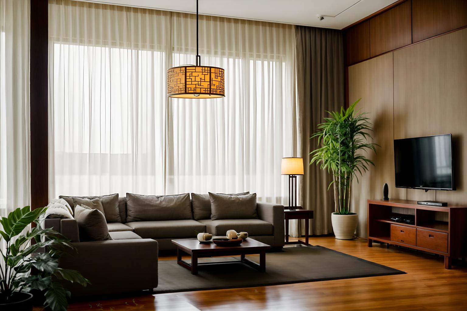 zen-style (hotel lobby interior) with furniture and hanging lamps and rug and check in desk and sofas and coffee tables and plant and lounge chairs. . with natural light and simplicity and simple furniture and serenity and harmony and clean lines and asian zen interior and japanese minimalist interior and asian interior. . cinematic photo, highly detailed, cinematic lighting, ultra-detailed, ultrarealistic, photorealism, 8k. zen interior design style. masterpiece, cinematic light, ultrarealistic+, photorealistic+, 8k, raw photo, realistic, sharp focus on eyes, (symmetrical eyes), (intact eyes), hyperrealistic, highest quality, best quality, , highly detailed, masterpiece, best quality, extremely detailed 8k wallpaper, masterpiece, best quality, ultra-detailed, best shadow, detailed background, detailed face, detailed eyes, high contrast, best illumination, detailed face, dulux, caustic, dynamic angle, detailed glow. dramatic lighting. highly detailed, insanely detailed hair, symmetrical, intricate details, professionally retouched, 8k high definition. strong bokeh. award winning photo.