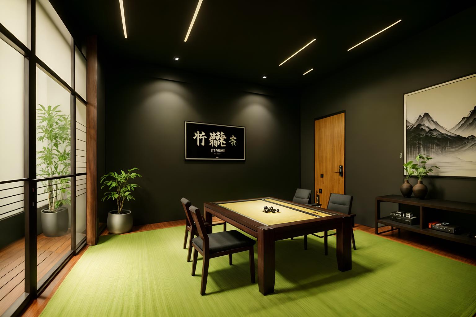 zen-style (gaming room interior) . with mimimalist and clutter free and asian interior and asian zen interior and japanese minimalist interior and asian zen interior and clean lines and japanese minimalist interior. . cinematic photo, highly detailed, cinematic lighting, ultra-detailed, ultrarealistic, photorealism, 8k. zen interior design style. masterpiece, cinematic light, ultrarealistic+, photorealistic+, 8k, raw photo, realistic, sharp focus on eyes, (symmetrical eyes), (intact eyes), hyperrealistic, highest quality, best quality, , highly detailed, masterpiece, best quality, extremely detailed 8k wallpaper, masterpiece, best quality, ultra-detailed, best shadow, detailed background, detailed face, detailed eyes, high contrast, best illumination, detailed face, dulux, caustic, dynamic angle, detailed glow. dramatic lighting. highly detailed, insanely detailed hair, symmetrical, intricate details, professionally retouched, 8k high definition. strong bokeh. award winning photo.