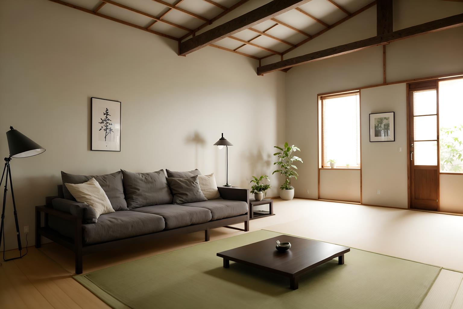 zen-style (attic interior) . with simple furniture and japanese interior and calm and neutral colors and simplicity and serenity and harmony and mimimalist and asian zen interior and japanese minimalist interior. . cinematic photo, highly detailed, cinematic lighting, ultra-detailed, ultrarealistic, photorealism, 8k. zen interior design style. masterpiece, cinematic light, ultrarealistic+, photorealistic+, 8k, raw photo, realistic, sharp focus on eyes, (symmetrical eyes), (intact eyes), hyperrealistic, highest quality, best quality, , highly detailed, masterpiece, best quality, extremely detailed 8k wallpaper, masterpiece, best quality, ultra-detailed, best shadow, detailed background, detailed face, detailed eyes, high contrast, best illumination, detailed face, dulux, caustic, dynamic angle, detailed glow. dramatic lighting. highly detailed, insanely detailed hair, symmetrical, intricate details, professionally retouched, 8k high definition. strong bokeh. award winning photo.