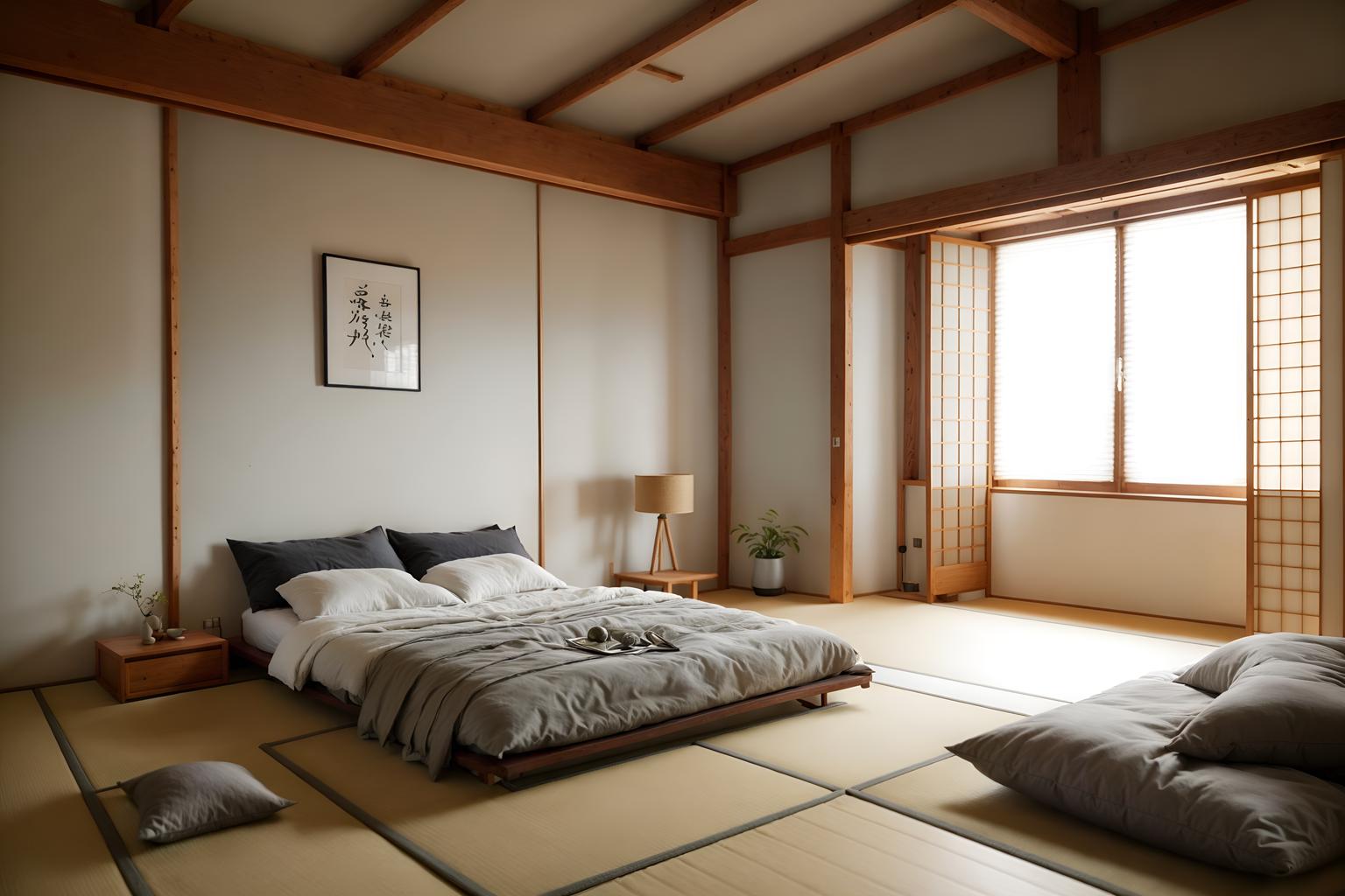 zen-style (attic interior) . with simple furniture and japanese interior and calm and neutral colors and simplicity and serenity and harmony and mimimalist and asian zen interior and japanese minimalist interior. . cinematic photo, highly detailed, cinematic lighting, ultra-detailed, ultrarealistic, photorealism, 8k. zen interior design style. masterpiece, cinematic light, ultrarealistic+, photorealistic+, 8k, raw photo, realistic, sharp focus on eyes, (symmetrical eyes), (intact eyes), hyperrealistic, highest quality, best quality, , highly detailed, masterpiece, best quality, extremely detailed 8k wallpaper, masterpiece, best quality, ultra-detailed, best shadow, detailed background, detailed face, detailed eyes, high contrast, best illumination, detailed face, dulux, caustic, dynamic angle, detailed glow. dramatic lighting. highly detailed, insanely detailed hair, symmetrical, intricate details, professionally retouched, 8k high definition. strong bokeh. award winning photo.