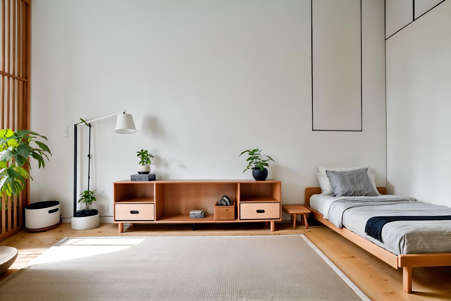 zen-style (kids room interior) with kids desk and plant and storage bench or ottoman and night light and headboard and mirror and bedside table or night stand and dresser closet. . with japanese interior and japanese minimalist interior and japanese minimalist interior and japanese minimalist interior and asian zen interior and clean lines and simple furniture and calm and neutral colors. . cinematic photo, highly detailed, cinematic lighting, ultra-detailed, ultrarealistic, photorealism, 8k. zen interior design style. masterpiece, cinematic light, ultrarealistic+, photorealistic+, 8k, raw photo, realistic, sharp focus on eyes, (symmetrical eyes), (intact eyes), hyperrealistic, highest quality, best quality, , highly detailed, masterpiece, best quality, extremely detailed 8k wallpaper, masterpiece, best quality, ultra-detailed, best shadow, detailed background, detailed face, detailed eyes, high contrast, best illumination, detailed face, dulux, caustic, dynamic angle, detailed glow. dramatic lighting. highly detailed, insanely detailed hair, symmetrical, intricate details, professionally retouched, 8k high definition. strong bokeh. award winning photo.