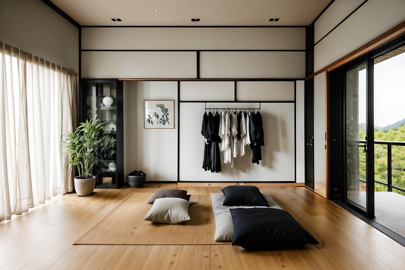 zen-style (clothing store interior) . with clean lines and natural light and asian interior and japanese interior and clutter free and japanese minimalist interior and japanese minimalist interior and calm and neutral colors. . cinematic photo, highly detailed, cinematic lighting, ultra-detailed, ultrarealistic, photorealism, 8k. zen interior design style. masterpiece, cinematic light, ultrarealistic+, photorealistic+, 8k, raw photo, realistic, sharp focus on eyes, (symmetrical eyes), (intact eyes), hyperrealistic, highest quality, best quality, , highly detailed, masterpiece, best quality, extremely detailed 8k wallpaper, masterpiece, best quality, ultra-detailed, best shadow, detailed background, detailed face, detailed eyes, high contrast, best illumination, detailed face, dulux, caustic, dynamic angle, detailed glow. dramatic lighting. highly detailed, insanely detailed hair, symmetrical, intricate details, professionally retouched, 8k high definition. strong bokeh. award winning photo.