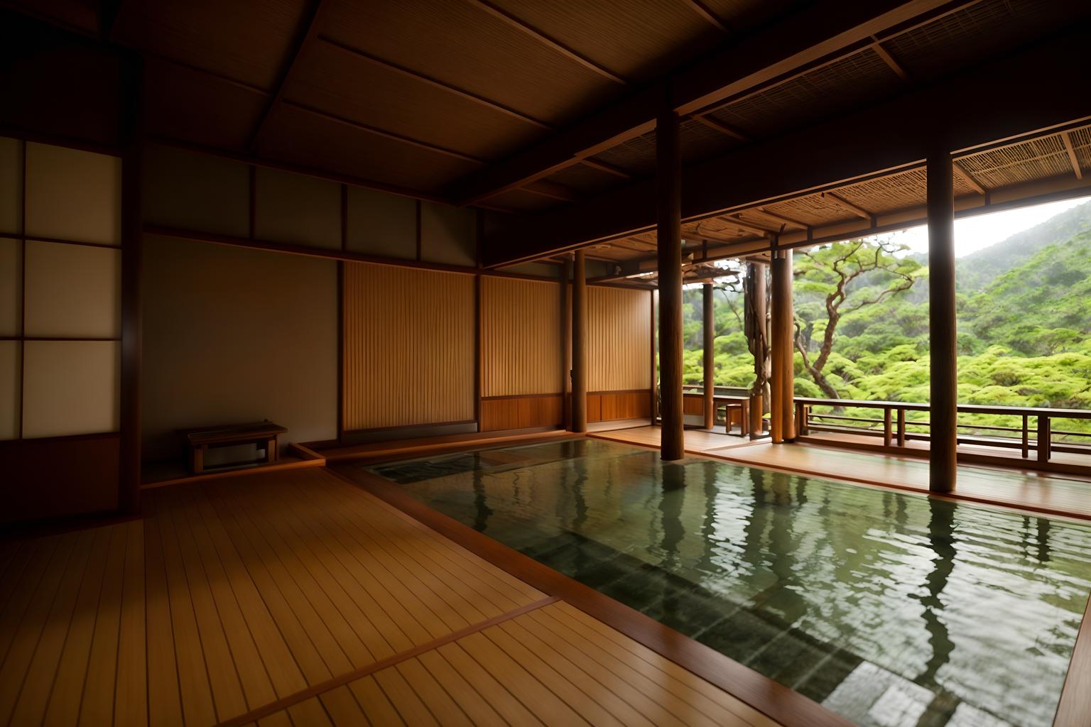 zen-style (onsen interior) . with mimimalist and asian zen interior and japanese interior and asian zen interior and japanese minimalist interior and calm and neutral colors and clean lines and clutter free. . cinematic photo, highly detailed, cinematic lighting, ultra-detailed, ultrarealistic, photorealism, 8k. zen interior design style. masterpiece, cinematic light, ultrarealistic+, photorealistic+, 8k, raw photo, realistic, sharp focus on eyes, (symmetrical eyes), (intact eyes), hyperrealistic, highest quality, best quality, , highly detailed, masterpiece, best quality, extremely detailed 8k wallpaper, masterpiece, best quality, ultra-detailed, best shadow, detailed background, detailed face, detailed eyes, high contrast, best illumination, detailed face, dulux, caustic, dynamic angle, detailed glow. dramatic lighting. highly detailed, insanely detailed hair, symmetrical, intricate details, professionally retouched, 8k high definition. strong bokeh. award winning photo.