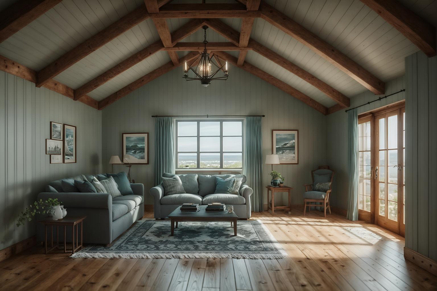 coastal-style (attic interior) . with . . cinematic photo, highly detailed, cinematic lighting, ultra-detailed, ultrarealistic, photorealism, 8k. coastal interior design style. masterpiece, cinematic light, ultrarealistic+, photorealistic+, 8k, raw photo, realistic, sharp focus on eyes, (symmetrical eyes), (intact eyes), hyperrealistic, highest quality, best quality, , highly detailed, masterpiece, best quality, extremely detailed 8k wallpaper, masterpiece, best quality, ultra-detailed, best shadow, detailed background, detailed face, detailed eyes, high contrast, best illumination, detailed face, dulux, caustic, dynamic angle, detailed glow. dramatic lighting. highly detailed, insanely detailed hair, symmetrical, intricate details, professionally retouched, 8k high definition. strong bokeh. award winning photo.