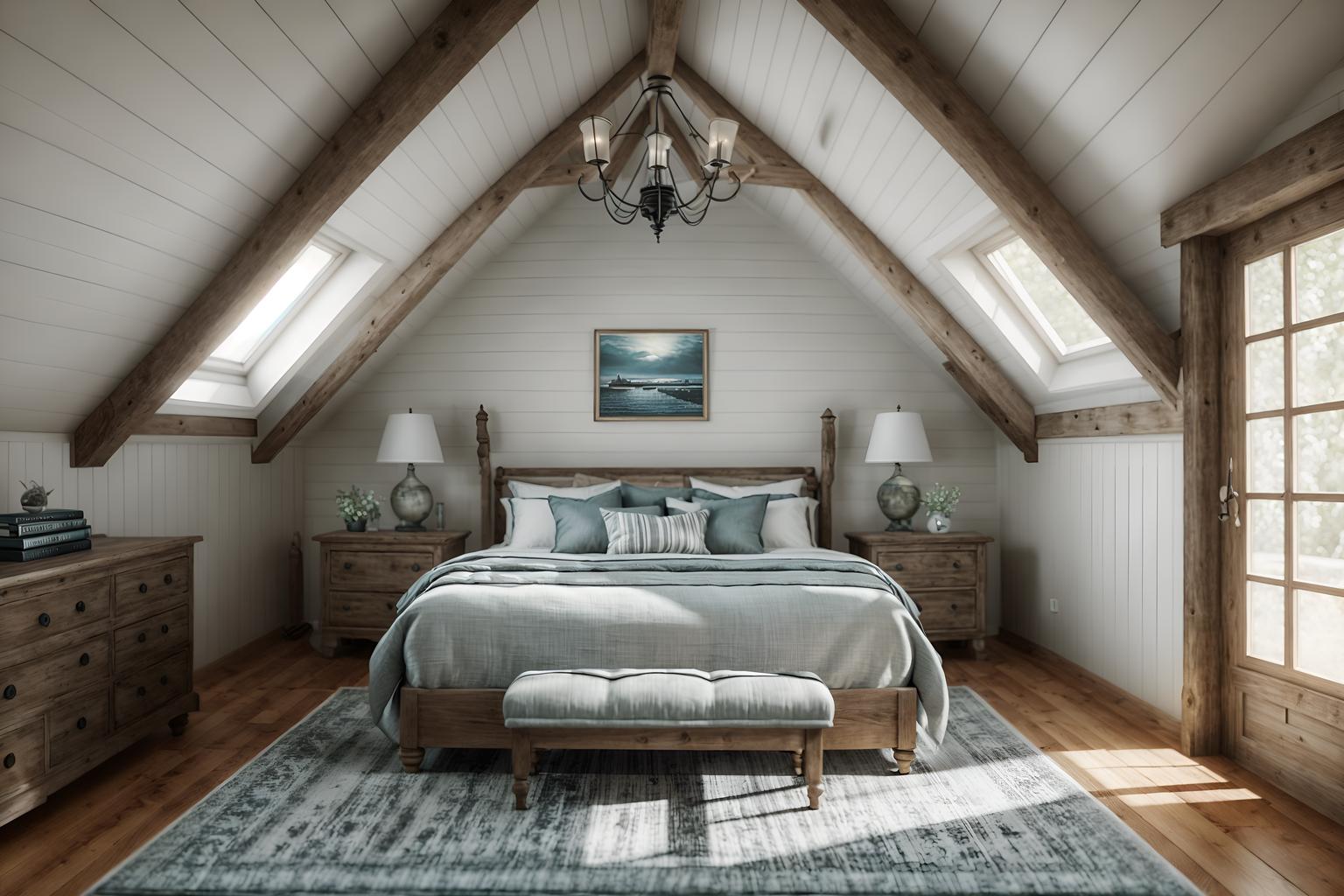 coastal-style (attic interior) . with . . cinematic photo, highly detailed, cinematic lighting, ultra-detailed, ultrarealistic, photorealism, 8k. coastal interior design style. masterpiece, cinematic light, ultrarealistic+, photorealistic+, 8k, raw photo, realistic, sharp focus on eyes, (symmetrical eyes), (intact eyes), hyperrealistic, highest quality, best quality, , highly detailed, masterpiece, best quality, extremely detailed 8k wallpaper, masterpiece, best quality, ultra-detailed, best shadow, detailed background, detailed face, detailed eyes, high contrast, best illumination, detailed face, dulux, caustic, dynamic angle, detailed glow. dramatic lighting. highly detailed, insanely detailed hair, symmetrical, intricate details, professionally retouched, 8k high definition. strong bokeh. award winning photo.