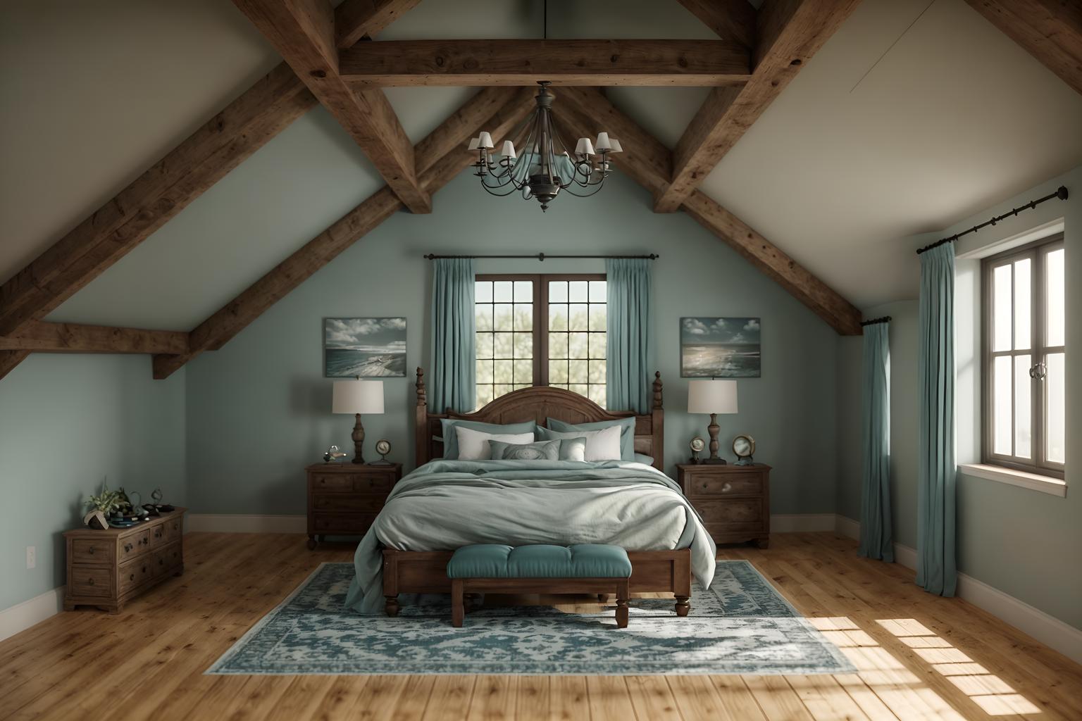 coastal-style (attic interior) . with . . cinematic photo, highly detailed, cinematic lighting, ultra-detailed, ultrarealistic, photorealism, 8k. coastal interior design style. masterpiece, cinematic light, ultrarealistic+, photorealistic+, 8k, raw photo, realistic, sharp focus on eyes, (symmetrical eyes), (intact eyes), hyperrealistic, highest quality, best quality, , highly detailed, masterpiece, best quality, extremely detailed 8k wallpaper, masterpiece, best quality, ultra-detailed, best shadow, detailed background, detailed face, detailed eyes, high contrast, best illumination, detailed face, dulux, caustic, dynamic angle, detailed glow. dramatic lighting. highly detailed, insanely detailed hair, symmetrical, intricate details, professionally retouched, 8k high definition. strong bokeh. award winning photo.