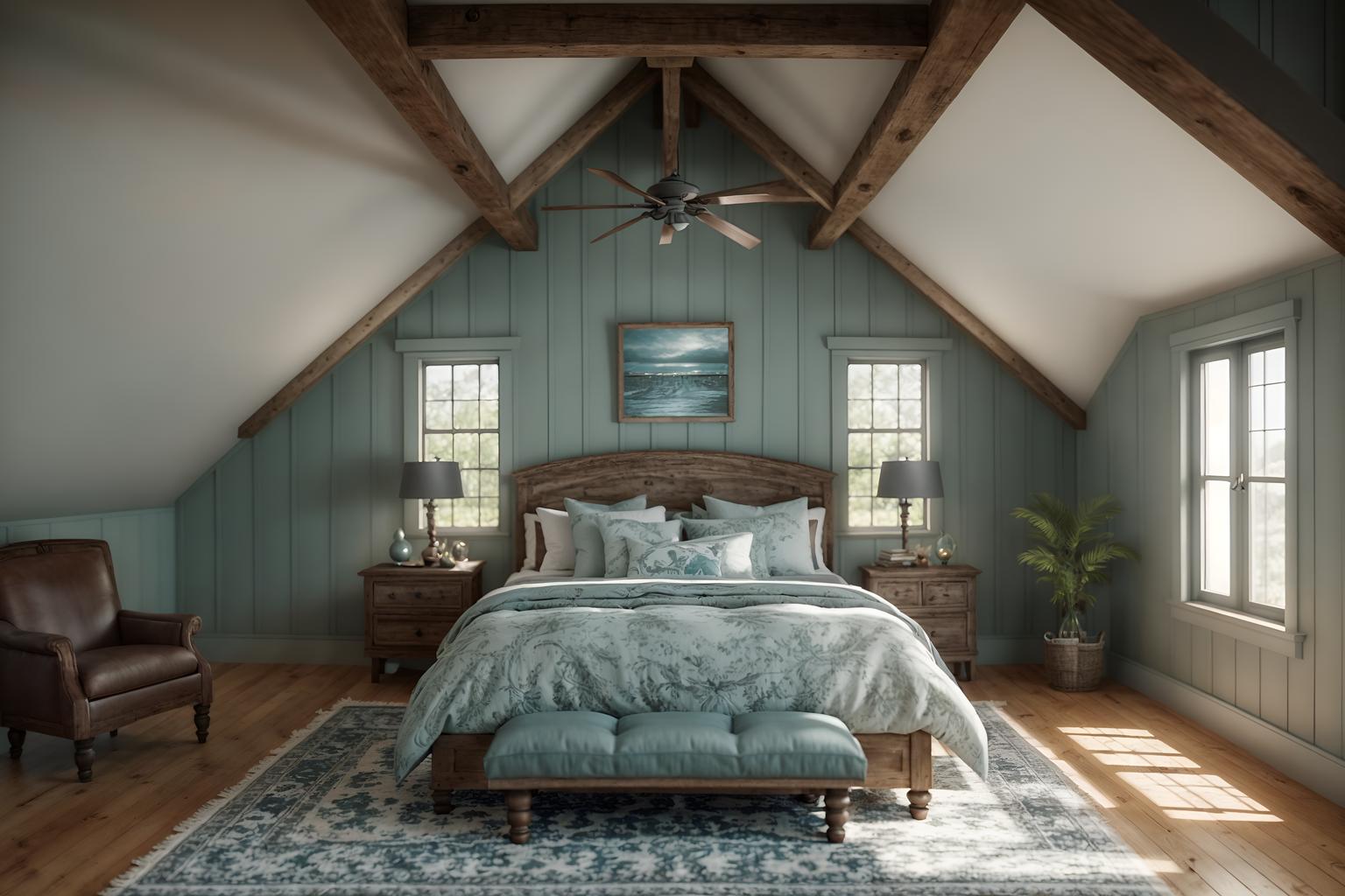 coastal-style (attic interior) . with . . cinematic photo, highly detailed, cinematic lighting, ultra-detailed, ultrarealistic, photorealism, 8k. coastal interior design style. masterpiece, cinematic light, ultrarealistic+, photorealistic+, 8k, raw photo, realistic, sharp focus on eyes, (symmetrical eyes), (intact eyes), hyperrealistic, highest quality, best quality, , highly detailed, masterpiece, best quality, extremely detailed 8k wallpaper, masterpiece, best quality, ultra-detailed, best shadow, detailed background, detailed face, detailed eyes, high contrast, best illumination, detailed face, dulux, caustic, dynamic angle, detailed glow. dramatic lighting. highly detailed, insanely detailed hair, symmetrical, intricate details, professionally retouched, 8k high definition. strong bokeh. award winning photo.