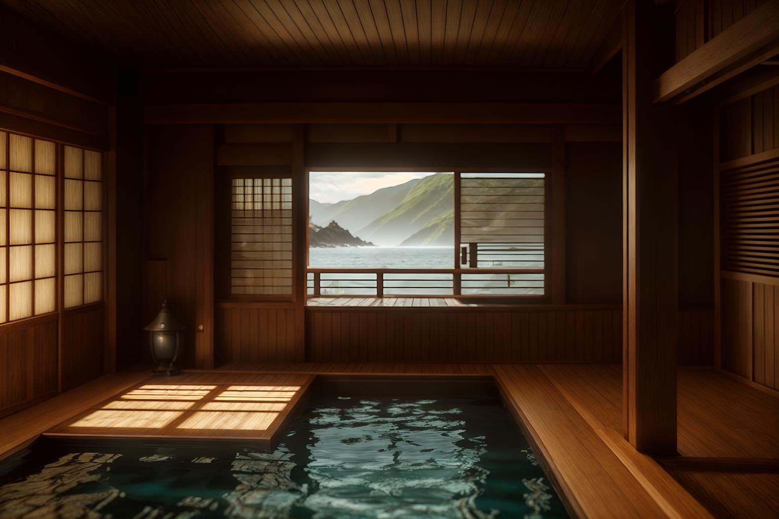 coastal-style (onsen interior) . with . . cinematic photo, highly detailed, cinematic lighting, ultra-detailed, ultrarealistic, photorealism, 8k. coastal interior design style. masterpiece, cinematic light, ultrarealistic+, photorealistic+, 8k, raw photo, realistic, sharp focus on eyes, (symmetrical eyes), (intact eyes), hyperrealistic, highest quality, best quality, , highly detailed, masterpiece, best quality, extremely detailed 8k wallpaper, masterpiece, best quality, ultra-detailed, best shadow, detailed background, detailed face, detailed eyes, high contrast, best illumination, detailed face, dulux, caustic, dynamic angle, detailed glow. dramatic lighting. highly detailed, insanely detailed hair, symmetrical, intricate details, professionally retouched, 8k high definition. strong bokeh. award winning photo.