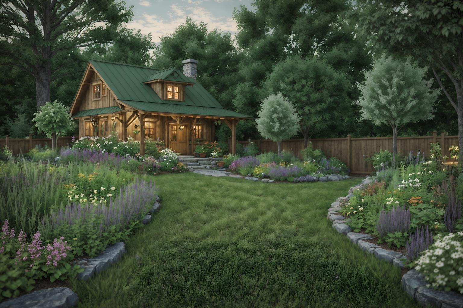 cottagecore-style designed (outdoor garden ) with garden tree and grass and garden plants and garden tree. . with organic and cottage style and earthy and traditional and country style and muted colors and floral patterns and natural. . cinematic photo, highly detailed, cinematic lighting, ultra-detailed, ultrarealistic, photorealism, 8k. cottagecore design style. masterpiece, cinematic light, ultrarealistic+, photorealistic+, 8k, raw photo, realistic, sharp focus on eyes, (symmetrical eyes), (intact eyes), hyperrealistic, highest quality, best quality, , highly detailed, masterpiece, best quality, extremely detailed 8k wallpaper, masterpiece, best quality, ultra-detailed, best shadow, detailed background, detailed face, detailed eyes, high contrast, best illumination, detailed face, dulux, caustic, dynamic angle, detailed glow. dramatic lighting. highly detailed, insanely detailed hair, symmetrical, intricate details, professionally retouched, 8k high definition. strong bokeh. award winning photo.