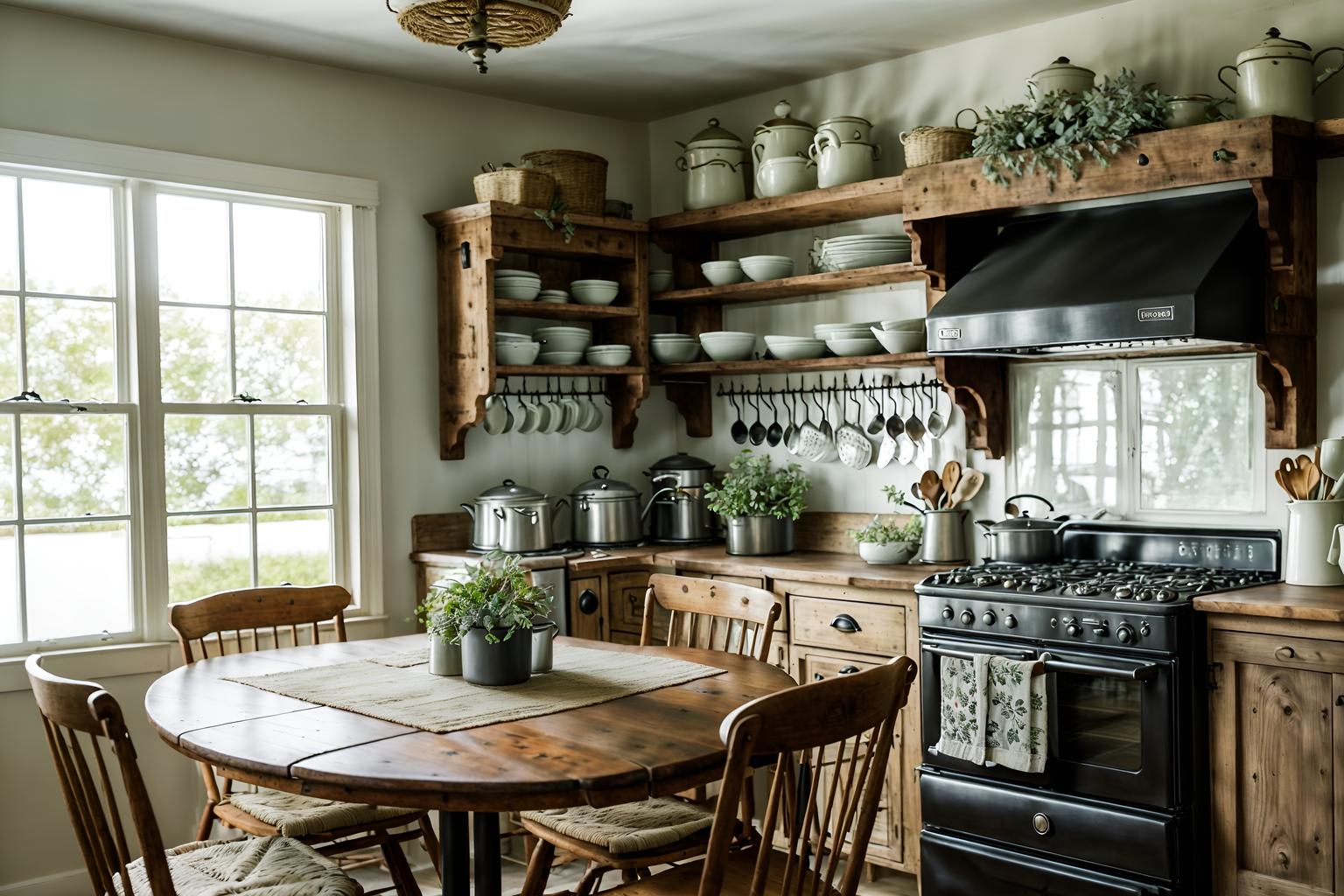 cottagecore-style (kitchen living combo interior) with chairs and furniture and occasional tables and kitchen cabinets and stove and bookshelves and rug and plant. . with rustic and organic and cottage style and natural and country style and floral patterns and earthy and traditional. . cinematic photo, highly detailed, cinematic lighting, ultra-detailed, ultrarealistic, photorealism, 8k. cottagecore interior design style. masterpiece, cinematic light, ultrarealistic+, photorealistic+, 8k, raw photo, realistic, sharp focus on eyes, (symmetrical eyes), (intact eyes), hyperrealistic, highest quality, best quality, , highly detailed, masterpiece, best quality, extremely detailed 8k wallpaper, masterpiece, best quality, ultra-detailed, best shadow, detailed background, detailed face, detailed eyes, high contrast, best illumination, detailed face, dulux, caustic, dynamic angle, detailed glow. dramatic lighting. highly detailed, insanely detailed hair, symmetrical, intricate details, professionally retouched, 8k high definition. strong bokeh. award winning photo.