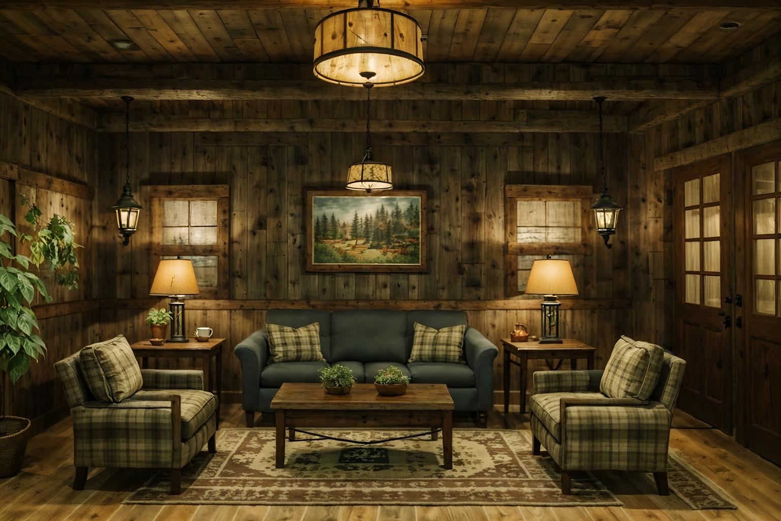 cottagecore-style (hotel lobby interior) with check in desk and sofas and rug and coffee tables and plant and lounge chairs and hanging lamps and furniture. . with rustic and cottage style and traditional and muted colors and natural and earthy and organic and country style. . cinematic photo, highly detailed, cinematic lighting, ultra-detailed, ultrarealistic, photorealism, 8k. cottagecore interior design style. masterpiece, cinematic light, ultrarealistic+, photorealistic+, 8k, raw photo, realistic, sharp focus on eyes, (symmetrical eyes), (intact eyes), hyperrealistic, highest quality, best quality, , highly detailed, masterpiece, best quality, extremely detailed 8k wallpaper, masterpiece, best quality, ultra-detailed, best shadow, detailed background, detailed face, detailed eyes, high contrast, best illumination, detailed face, dulux, caustic, dynamic angle, detailed glow. dramatic lighting. highly detailed, insanely detailed hair, symmetrical, intricate details, professionally retouched, 8k high definition. strong bokeh. award winning photo.