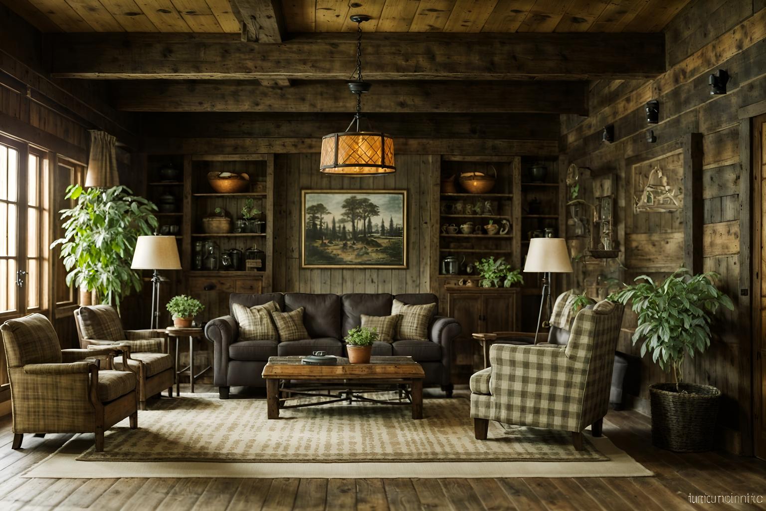 cottagecore-style (hotel lobby interior) with check in desk and sofas and rug and coffee tables and plant and lounge chairs and hanging lamps and furniture. . with rustic and cottage style and traditional and muted colors and natural and earthy and organic and country style. . cinematic photo, highly detailed, cinematic lighting, ultra-detailed, ultrarealistic, photorealism, 8k. cottagecore interior design style. masterpiece, cinematic light, ultrarealistic+, photorealistic+, 8k, raw photo, realistic, sharp focus on eyes, (symmetrical eyes), (intact eyes), hyperrealistic, highest quality, best quality, , highly detailed, masterpiece, best quality, extremely detailed 8k wallpaper, masterpiece, best quality, ultra-detailed, best shadow, detailed background, detailed face, detailed eyes, high contrast, best illumination, detailed face, dulux, caustic, dynamic angle, detailed glow. dramatic lighting. highly detailed, insanely detailed hair, symmetrical, intricate details, professionally retouched, 8k high definition. strong bokeh. award winning photo.