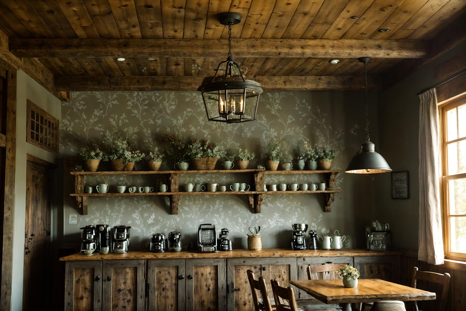 cottagecore-style (coffee shop interior) . with natural and traditional and floral patterns and country style and organic and rustic and muted colors and cottage style. . cinematic photo, highly detailed, cinematic lighting, ultra-detailed, ultrarealistic, photorealism, 8k. cottagecore interior design style. masterpiece, cinematic light, ultrarealistic+, photorealistic+, 8k, raw photo, realistic, sharp focus on eyes, (symmetrical eyes), (intact eyes), hyperrealistic, highest quality, best quality, , highly detailed, masterpiece, best quality, extremely detailed 8k wallpaper, masterpiece, best quality, ultra-detailed, best shadow, detailed background, detailed face, detailed eyes, high contrast, best illumination, detailed face, dulux, caustic, dynamic angle, detailed glow. dramatic lighting. highly detailed, insanely detailed hair, symmetrical, intricate details, professionally retouched, 8k high definition. strong bokeh. award winning photo.