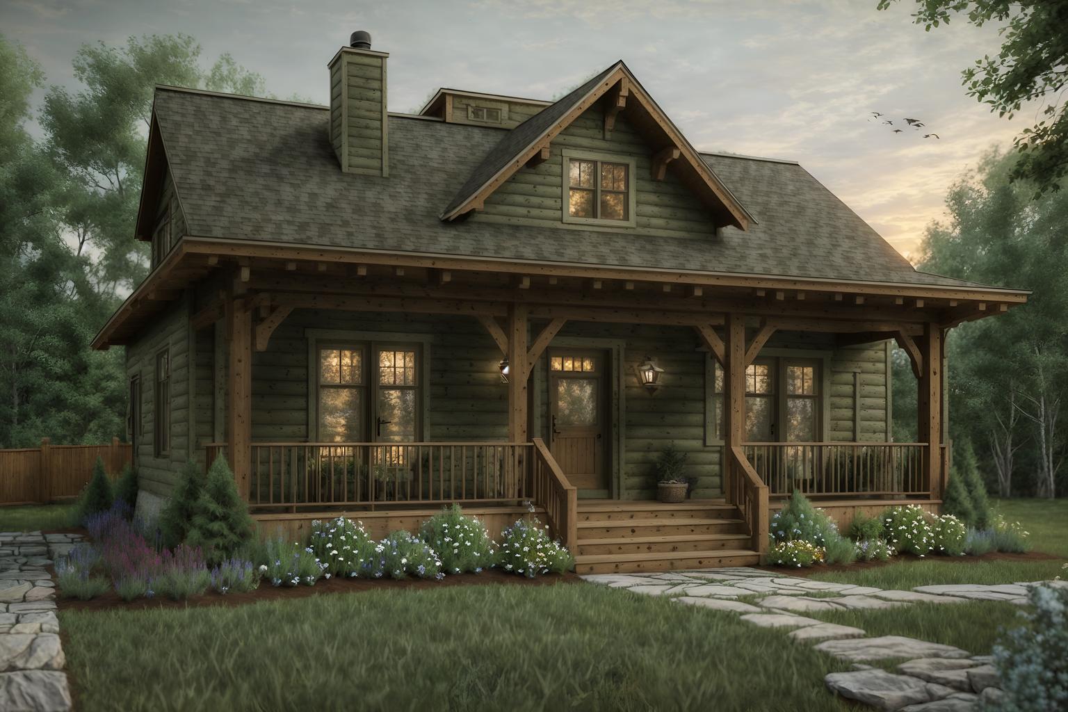 cottagecore-style exterior designed (house exterior exterior) . with country style and earthy and floral patterns and natural and muted colors and traditional and cottage style and organic. . cinematic photo, highly detailed, cinematic lighting, ultra-detailed, ultrarealistic, photorealism, 8k. cottagecore exterior design style. masterpiece, cinematic light, ultrarealistic+, photorealistic+, 8k, raw photo, realistic, sharp focus on eyes, (symmetrical eyes), (intact eyes), hyperrealistic, highest quality, best quality, , highly detailed, masterpiece, best quality, extremely detailed 8k wallpaper, masterpiece, best quality, ultra-detailed, best shadow, detailed background, detailed face, detailed eyes, high contrast, best illumination, detailed face, dulux, caustic, dynamic angle, detailed glow. dramatic lighting. highly detailed, insanely detailed hair, symmetrical, intricate details, professionally retouched, 8k high definition. strong bokeh. award winning photo.