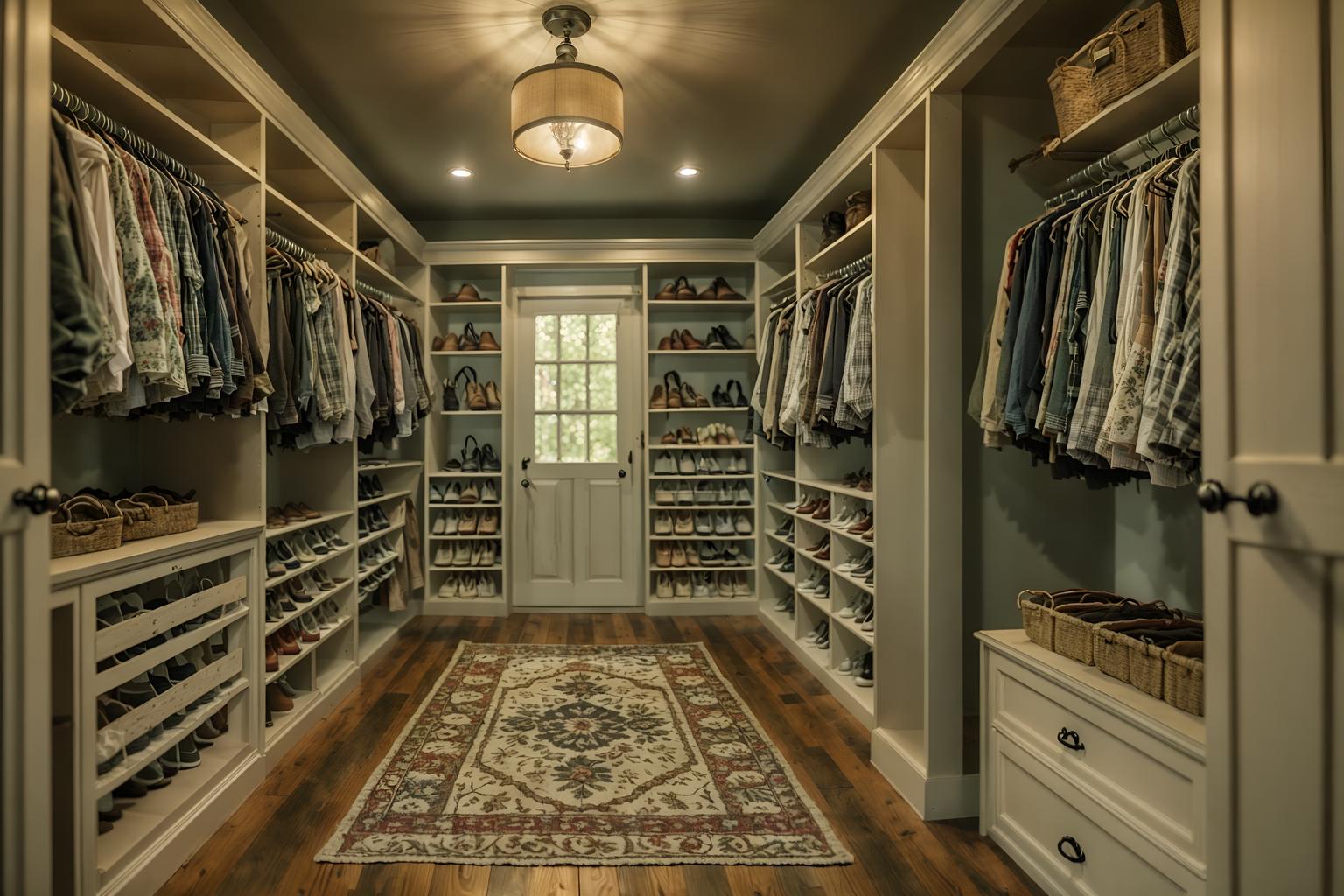 cottagecore-style (walk in closet interior) . with cottage style and country style and muted colors and natural and rustic and organic and earthy and floral patterns. . cinematic photo, highly detailed, cinematic lighting, ultra-detailed, ultrarealistic, photorealism, 8k. cottagecore interior design style. masterpiece, cinematic light, ultrarealistic+, photorealistic+, 8k, raw photo, realistic, sharp focus on eyes, (symmetrical eyes), (intact eyes), hyperrealistic, highest quality, best quality, , highly detailed, masterpiece, best quality, extremely detailed 8k wallpaper, masterpiece, best quality, ultra-detailed, best shadow, detailed background, detailed face, detailed eyes, high contrast, best illumination, detailed face, dulux, caustic, dynamic angle, detailed glow. dramatic lighting. highly detailed, insanely detailed hair, symmetrical, intricate details, professionally retouched, 8k high definition. strong bokeh. award winning photo.