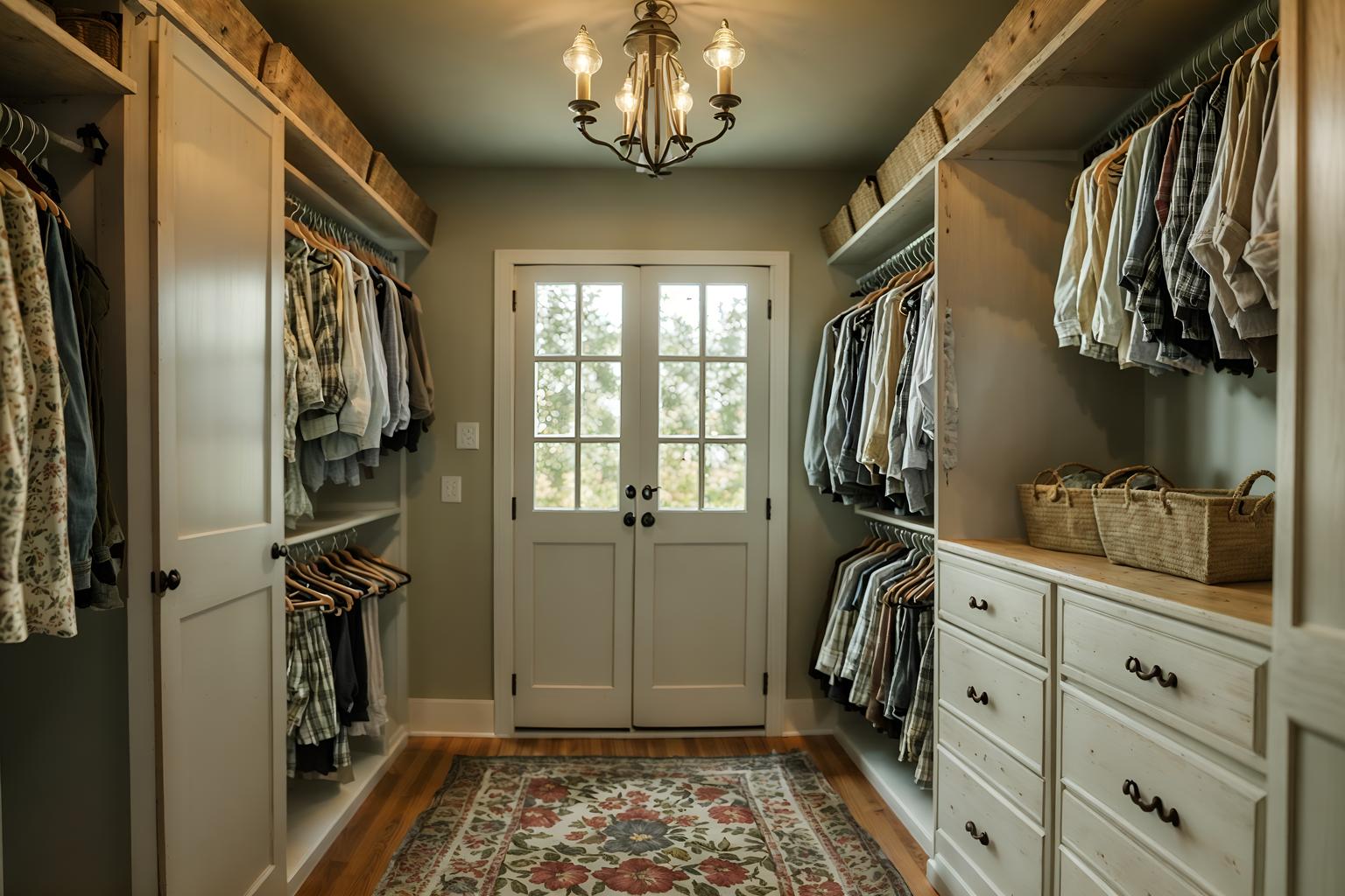 cottagecore-style (walk in closet interior) . with cottage style and country style and muted colors and natural and rustic and organic and earthy and floral patterns. . cinematic photo, highly detailed, cinematic lighting, ultra-detailed, ultrarealistic, photorealism, 8k. cottagecore interior design style. masterpiece, cinematic light, ultrarealistic+, photorealistic+, 8k, raw photo, realistic, sharp focus on eyes, (symmetrical eyes), (intact eyes), hyperrealistic, highest quality, best quality, , highly detailed, masterpiece, best quality, extremely detailed 8k wallpaper, masterpiece, best quality, ultra-detailed, best shadow, detailed background, detailed face, detailed eyes, high contrast, best illumination, detailed face, dulux, caustic, dynamic angle, detailed glow. dramatic lighting. highly detailed, insanely detailed hair, symmetrical, intricate details, professionally retouched, 8k high definition. strong bokeh. award winning photo.