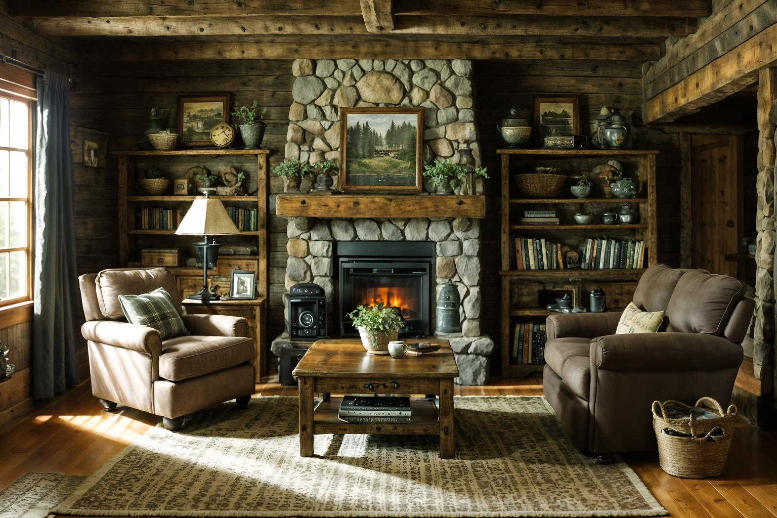 cottagecore-style (living room interior) with televisions and coffee tables and occasional tables and chairs and electric lamps and plant and bookshelves and furniture. . with cottage style and traditional and natural and rustic and earthy and muted colors and country style and organic. . cinematic photo, highly detailed, cinematic lighting, ultra-detailed, ultrarealistic, photorealism, 8k. cottagecore interior design style. masterpiece, cinematic light, ultrarealistic+, photorealistic+, 8k, raw photo, realistic, sharp focus on eyes, (symmetrical eyes), (intact eyes), hyperrealistic, highest quality, best quality, , highly detailed, masterpiece, best quality, extremely detailed 8k wallpaper, masterpiece, best quality, ultra-detailed, best shadow, detailed background, detailed face, detailed eyes, high contrast, best illumination, detailed face, dulux, caustic, dynamic angle, detailed glow. dramatic lighting. highly detailed, insanely detailed hair, symmetrical, intricate details, professionally retouched, 8k high definition. strong bokeh. award winning photo.