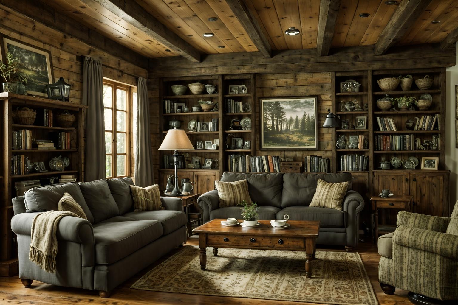 cottagecore-style (living room interior) with televisions and coffee tables and occasional tables and chairs and electric lamps and plant and bookshelves and furniture. . with cottage style and traditional and natural and rustic and earthy and muted colors and country style and organic. . cinematic photo, highly detailed, cinematic lighting, ultra-detailed, ultrarealistic, photorealism, 8k. cottagecore interior design style. masterpiece, cinematic light, ultrarealistic+, photorealistic+, 8k, raw photo, realistic, sharp focus on eyes, (symmetrical eyes), (intact eyes), hyperrealistic, highest quality, best quality, , highly detailed, masterpiece, best quality, extremely detailed 8k wallpaper, masterpiece, best quality, ultra-detailed, best shadow, detailed background, detailed face, detailed eyes, high contrast, best illumination, detailed face, dulux, caustic, dynamic angle, detailed glow. dramatic lighting. highly detailed, insanely detailed hair, symmetrical, intricate details, professionally retouched, 8k high definition. strong bokeh. award winning photo.