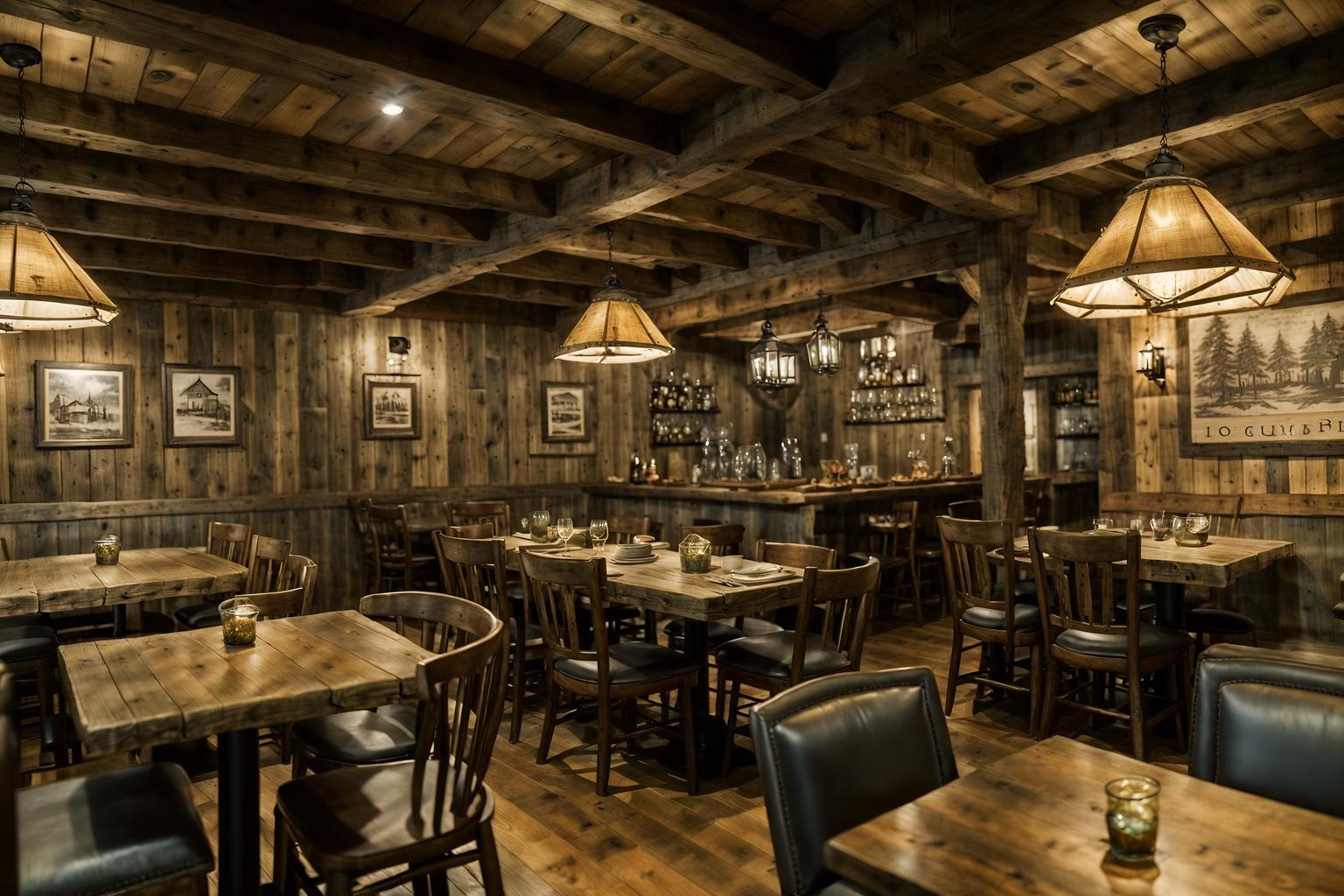 cottagecore-style (restaurant interior) with restaurant chairs and restaurant decor and restaurant bar and restaurant dining tables and restaurant chairs. . with rustic and earthy and traditional and cottage style and country style and organic and muted colors and natural. . cinematic photo, highly detailed, cinematic lighting, ultra-detailed, ultrarealistic, photorealism, 8k. cottagecore interior design style. masterpiece, cinematic light, ultrarealistic+, photorealistic+, 8k, raw photo, realistic, sharp focus on eyes, (symmetrical eyes), (intact eyes), hyperrealistic, highest quality, best quality, , highly detailed, masterpiece, best quality, extremely detailed 8k wallpaper, masterpiece, best quality, ultra-detailed, best shadow, detailed background, detailed face, detailed eyes, high contrast, best illumination, detailed face, dulux, caustic, dynamic angle, detailed glow. dramatic lighting. highly detailed, insanely detailed hair, symmetrical, intricate details, professionally retouched, 8k high definition. strong bokeh. award winning photo.