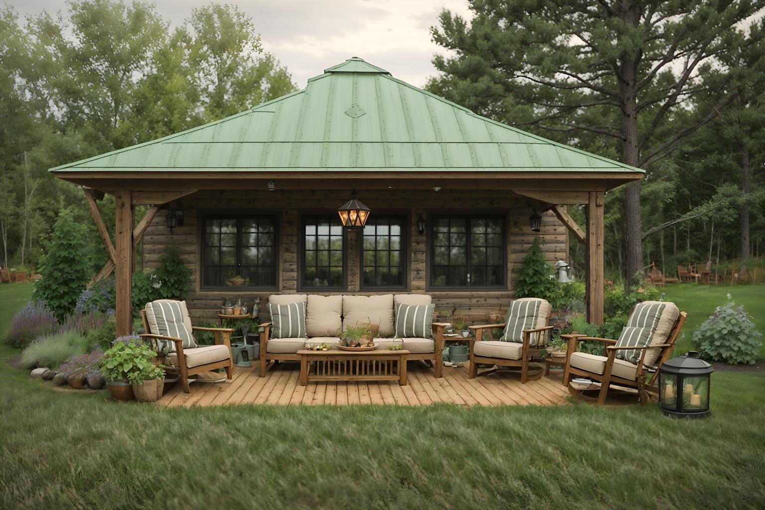 cottagecore-style designed (outdoor patio ) with patio couch with pillows and deck with deck chairs and grass and plant and barbeque or grill and patio couch with pillows. . with cottage style and country style and rustic and earthy and traditional and muted colors and natural and organic. . cinematic photo, highly detailed, cinematic lighting, ultra-detailed, ultrarealistic, photorealism, 8k. cottagecore design style. masterpiece, cinematic light, ultrarealistic+, photorealistic+, 8k, raw photo, realistic, sharp focus on eyes, (symmetrical eyes), (intact eyes), hyperrealistic, highest quality, best quality, , highly detailed, masterpiece, best quality, extremely detailed 8k wallpaper, masterpiece, best quality, ultra-detailed, best shadow, detailed background, detailed face, detailed eyes, high contrast, best illumination, detailed face, dulux, caustic, dynamic angle, detailed glow. dramatic lighting. highly detailed, insanely detailed hair, symmetrical, intricate details, professionally retouched, 8k high definition. strong bokeh. award winning photo.