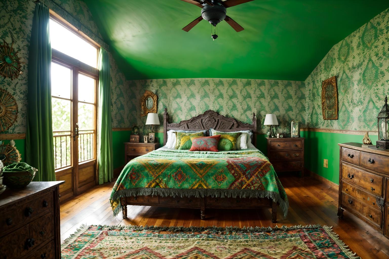 bohemian-style (attic interior) . with carefree layers of pattern, texture, and color and lush green nature and bold colors and a lack of structure and woods and playful colors and playful textures and playful patterns. . cinematic photo, highly detailed, cinematic lighting, ultra-detailed, ultrarealistic, photorealism, 8k. bohemian interior design style. masterpiece, cinematic light, ultrarealistic+, photorealistic+, 8k, raw photo, realistic, sharp focus on eyes, (symmetrical eyes), (intact eyes), hyperrealistic, highest quality, best quality, , highly detailed, masterpiece, best quality, extremely detailed 8k wallpaper, masterpiece, best quality, ultra-detailed, best shadow, detailed background, detailed face, detailed eyes, high contrast, best illumination, detailed face, dulux, caustic, dynamic angle, detailed glow. dramatic lighting. highly detailed, insanely detailed hair, symmetrical, intricate details, professionally retouched, 8k high definition. strong bokeh. award winning photo.