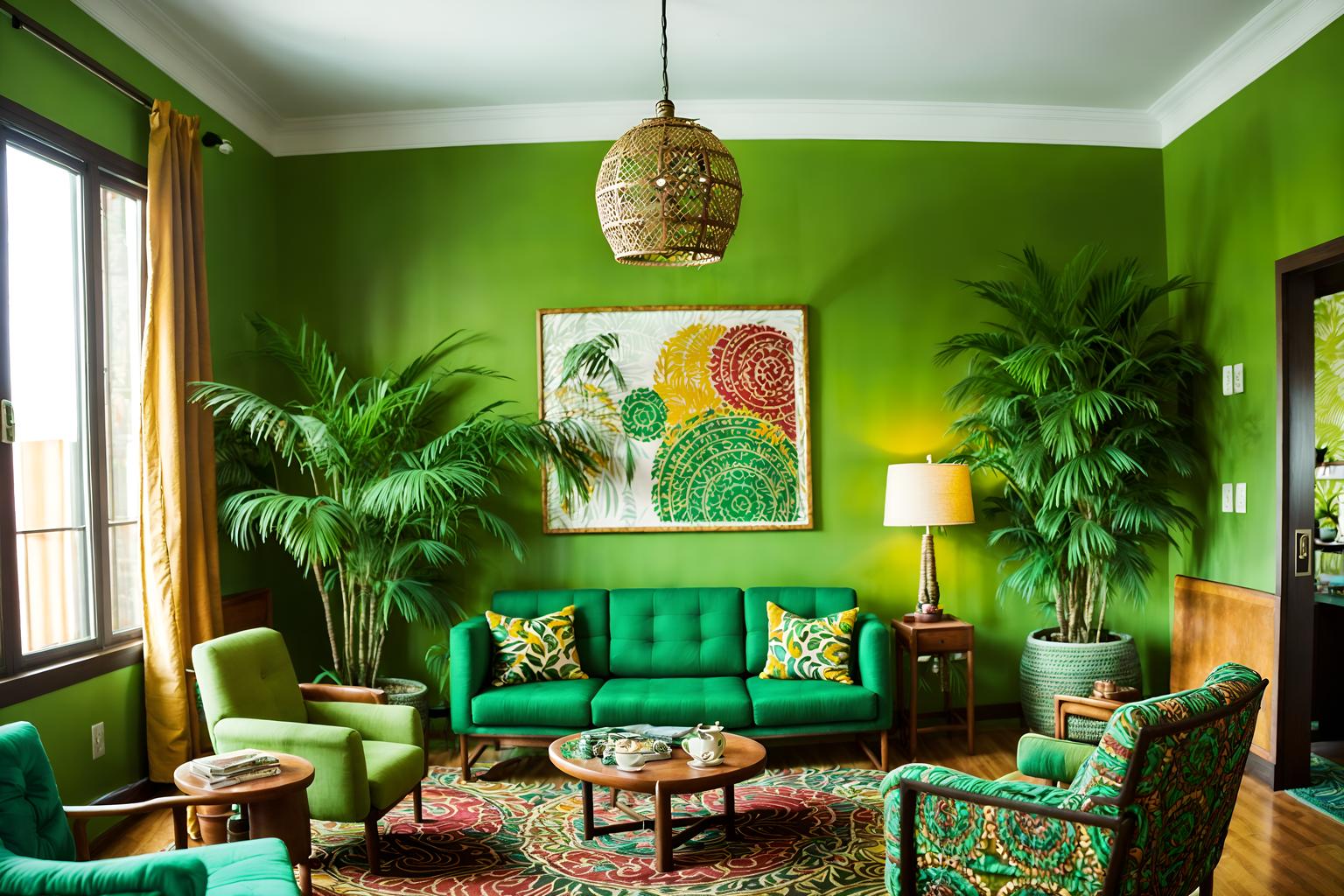 bohemian-style (hotel lobby interior) with lounge chairs and coffee tables and check in desk and hanging lamps and plant and sofas and rug and furniture. . with lush green nature and bold colors and carefree layers of pattern, texture, and color and animal hides and playful colors and playful patterns and a lack of structure and natural materials. . cinematic photo, highly detailed, cinematic lighting, ultra-detailed, ultrarealistic, photorealism, 8k. bohemian interior design style. masterpiece, cinematic light, ultrarealistic+, photorealistic+, 8k, raw photo, realistic, sharp focus on eyes, (symmetrical eyes), (intact eyes), hyperrealistic, highest quality, best quality, , highly detailed, masterpiece, best quality, extremely detailed 8k wallpaper, masterpiece, best quality, ultra-detailed, best shadow, detailed background, detailed face, detailed eyes, high contrast, best illumination, detailed face, dulux, caustic, dynamic angle, detailed glow. dramatic lighting. highly detailed, insanely detailed hair, symmetrical, intricate details, professionally retouched, 8k high definition. strong bokeh. award winning photo.