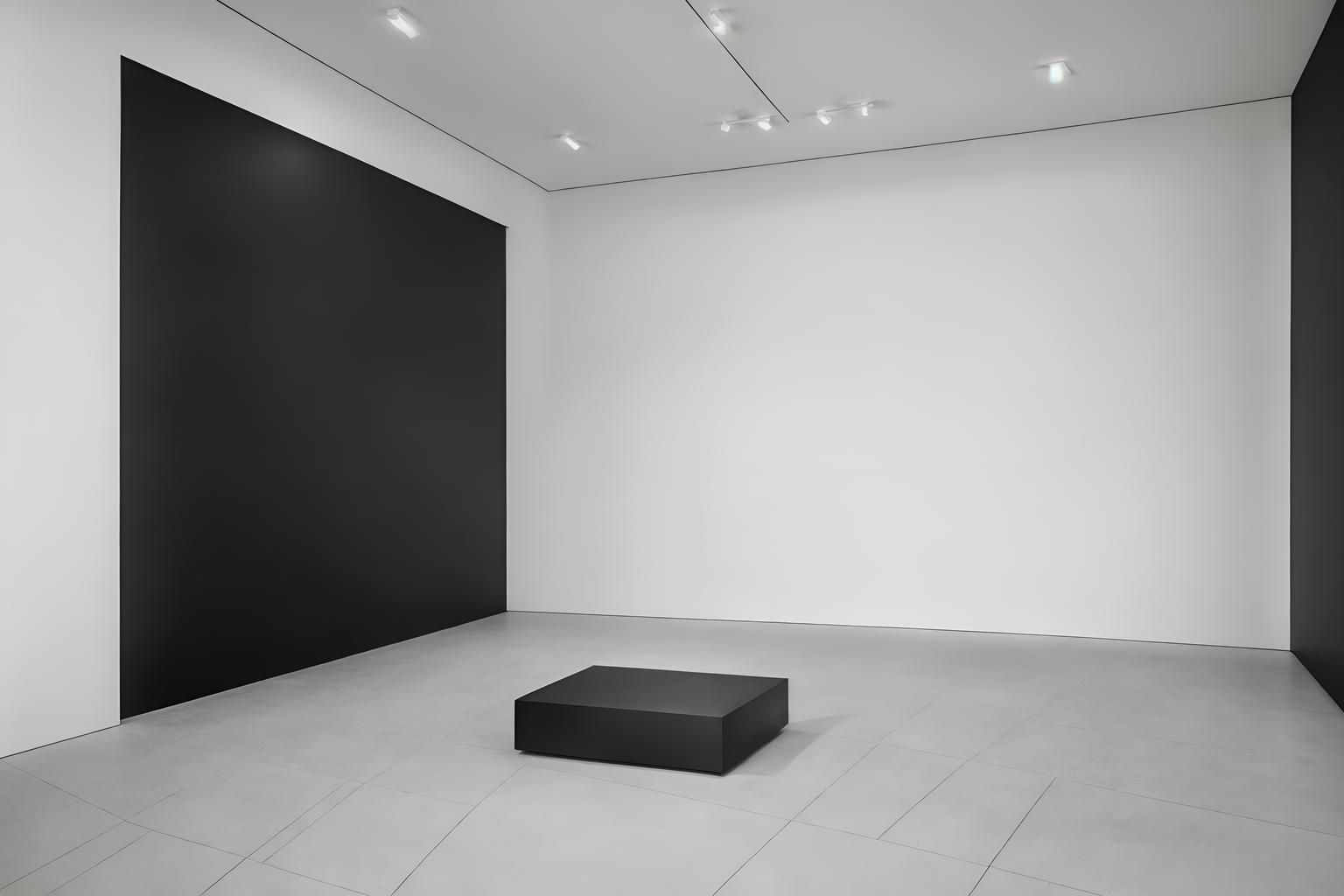 minimalist-style (exhibition space interior) . with focus on the shape, colour and texture of just a few of essential elements and functional furniture and lots of light and clean lines and a monochromatic palette with colour used as an accent and an open floor plan and focus on the shape, colour and texture of just a few of essential elements. . cinematic photo, highly detailed, cinematic lighting, ultra-detailed, ultrarealistic, photorealism, 8k. minimalist interior design style. masterpiece, cinematic light, ultrarealistic+, photorealistic+, 8k, raw photo, realistic, sharp focus on eyes, (symmetrical eyes), (intact eyes), hyperrealistic, highest quality, best quality, , highly detailed, masterpiece, best quality, extremely detailed 8k wallpaper, masterpiece, best quality, ultra-detailed, best shadow, detailed background, detailed face, detailed eyes, high contrast, best illumination, detailed face, dulux, caustic, dynamic angle, detailed glow. dramatic lighting. highly detailed, insanely detailed hair, symmetrical, intricate details, professionally retouched, 8k high definition. strong bokeh. award winning photo.