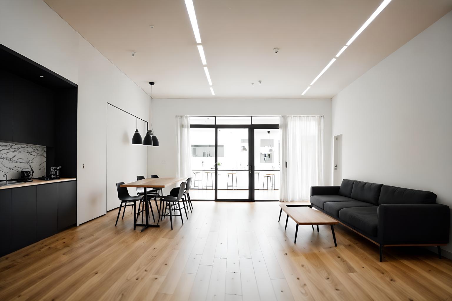 minimalist-style (coffee shop interior) . with an open floor plan and clean lines and a monochromatic palette with colour used as an accent and functional furniture and focus on the shape, colour and texture of just a few of essential elements and lots of light and an open floor plan. . cinematic photo, highly detailed, cinematic lighting, ultra-detailed, ultrarealistic, photorealism, 8k. minimalist interior design style. masterpiece, cinematic light, ultrarealistic+, photorealistic+, 8k, raw photo, realistic, sharp focus on eyes, (symmetrical eyes), (intact eyes), hyperrealistic, highest quality, best quality, , highly detailed, masterpiece, best quality, extremely detailed 8k wallpaper, masterpiece, best quality, ultra-detailed, best shadow, detailed background, detailed face, detailed eyes, high contrast, best illumination, detailed face, dulux, caustic, dynamic angle, detailed glow. dramatic lighting. highly detailed, insanely detailed hair, symmetrical, intricate details, professionally retouched, 8k high definition. strong bokeh. award winning photo.