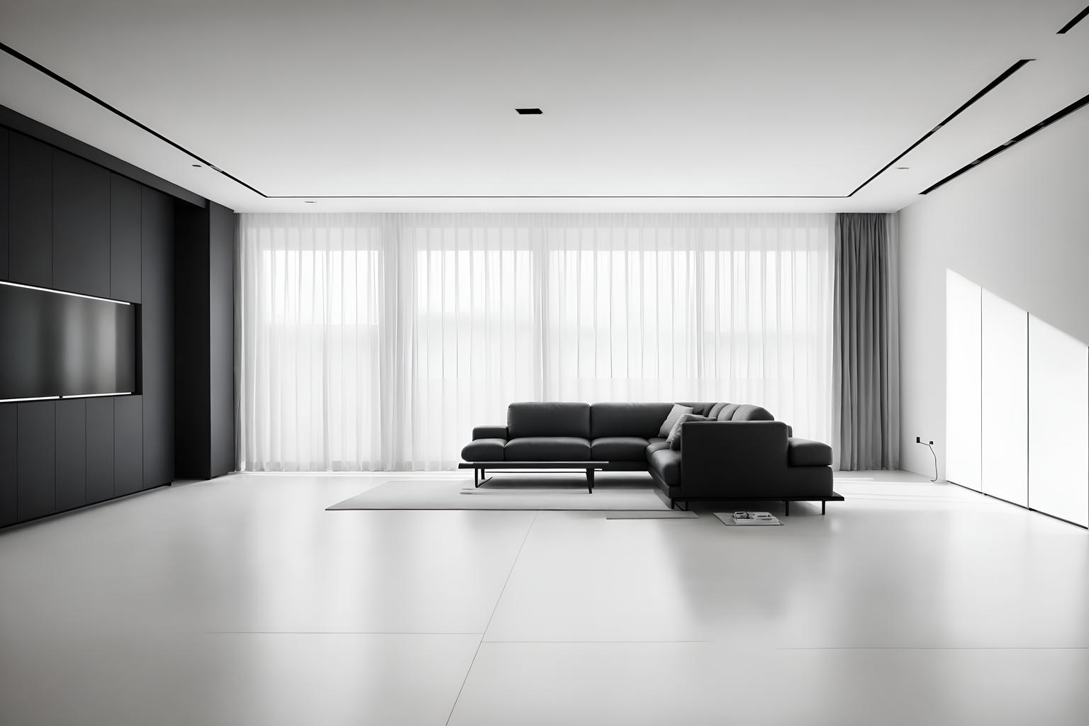 minimalist-style (gaming room interior) . with clean lines and an open floor plan and a monochromatic palette with colour used as an accent and lots of light and focus on the shape, colour and texture of just a few of essential elements and functional furniture and clean lines. . cinematic photo, highly detailed, cinematic lighting, ultra-detailed, ultrarealistic, photorealism, 8k. minimalist interior design style. masterpiece, cinematic light, ultrarealistic+, photorealistic+, 8k, raw photo, realistic, sharp focus on eyes, (symmetrical eyes), (intact eyes), hyperrealistic, highest quality, best quality, , highly detailed, masterpiece, best quality, extremely detailed 8k wallpaper, masterpiece, best quality, ultra-detailed, best shadow, detailed background, detailed face, detailed eyes, high contrast, best illumination, detailed face, dulux, caustic, dynamic angle, detailed glow. dramatic lighting. highly detailed, insanely detailed hair, symmetrical, intricate details, professionally retouched, 8k high definition. strong bokeh. award winning photo.