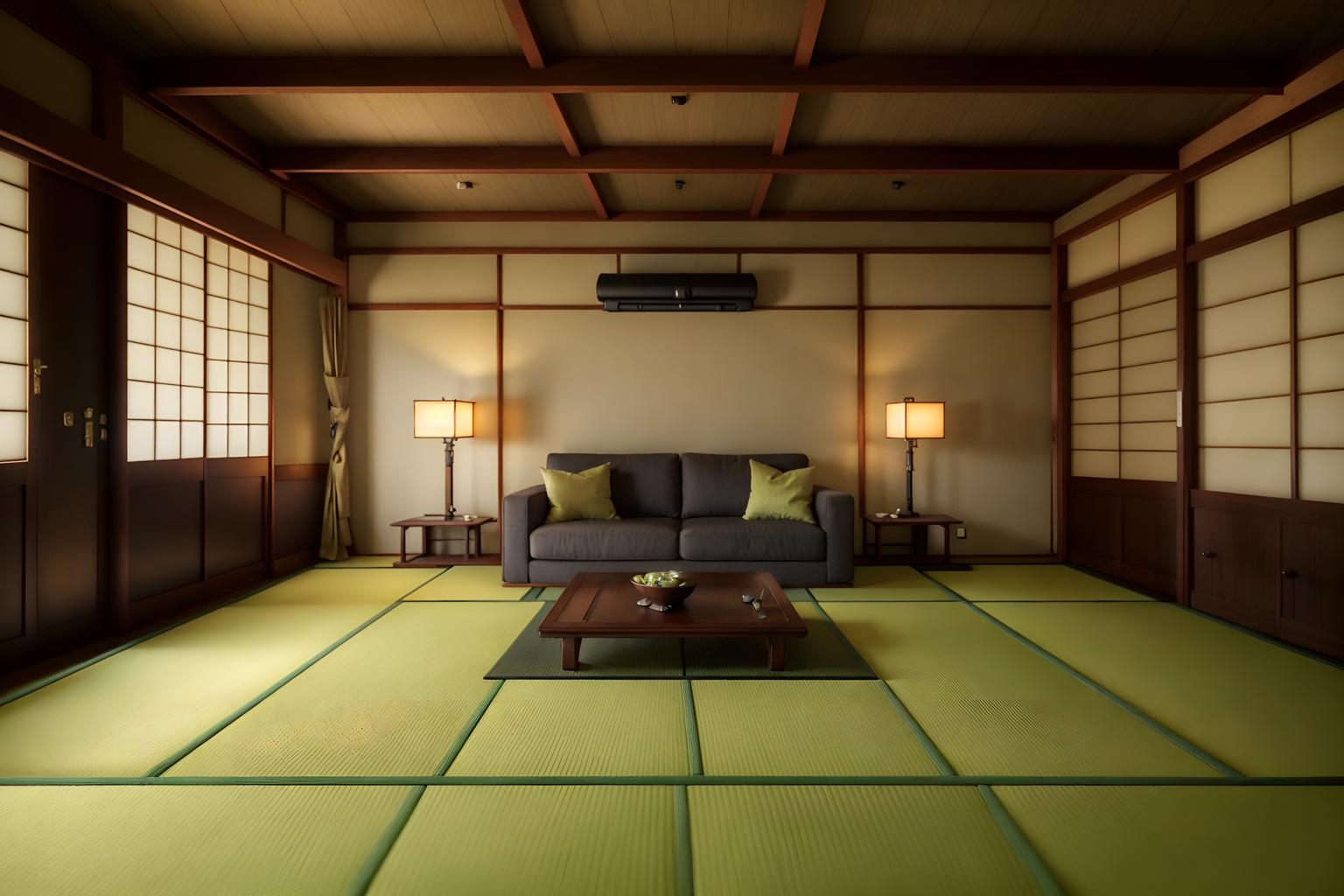 japanese design-style (attic interior) . with . . cinematic photo, highly detailed, cinematic lighting, ultra-detailed, ultrarealistic, photorealism, 8k. japanese design interior design style. masterpiece, cinematic light, ultrarealistic+, photorealistic+, 8k, raw photo, realistic, sharp focus on eyes, (symmetrical eyes), (intact eyes), hyperrealistic, highest quality, best quality, , highly detailed, masterpiece, best quality, extremely detailed 8k wallpaper, masterpiece, best quality, ultra-detailed, best shadow, detailed background, detailed face, detailed eyes, high contrast, best illumination, detailed face, dulux, caustic, dynamic angle, detailed glow. dramatic lighting. highly detailed, insanely detailed hair, symmetrical, intricate details, professionally retouched, 8k high definition. strong bokeh. award winning photo.