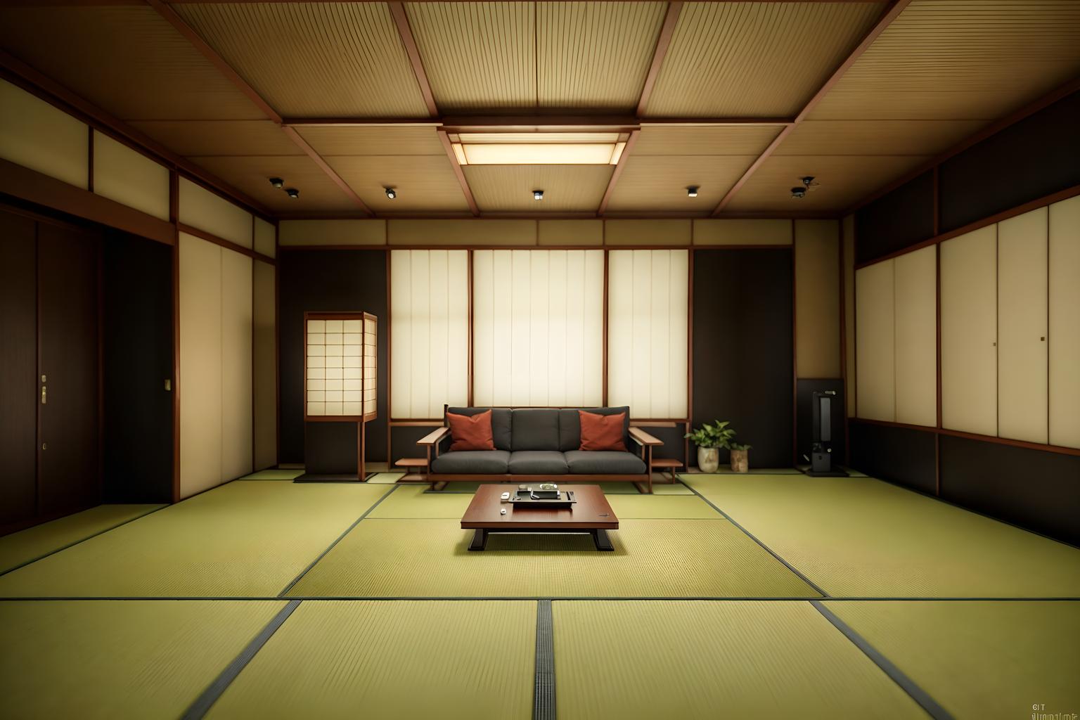 japanese design-style (exhibition space interior) . with . . cinematic photo, highly detailed, cinematic lighting, ultra-detailed, ultrarealistic, photorealism, 8k. japanese design interior design style. masterpiece, cinematic light, ultrarealistic+, photorealistic+, 8k, raw photo, realistic, sharp focus on eyes, (symmetrical eyes), (intact eyes), hyperrealistic, highest quality, best quality, , highly detailed, masterpiece, best quality, extremely detailed 8k wallpaper, masterpiece, best quality, ultra-detailed, best shadow, detailed background, detailed face, detailed eyes, high contrast, best illumination, detailed face, dulux, caustic, dynamic angle, detailed glow. dramatic lighting. highly detailed, insanely detailed hair, symmetrical, intricate details, professionally retouched, 8k high definition. strong bokeh. award winning photo.