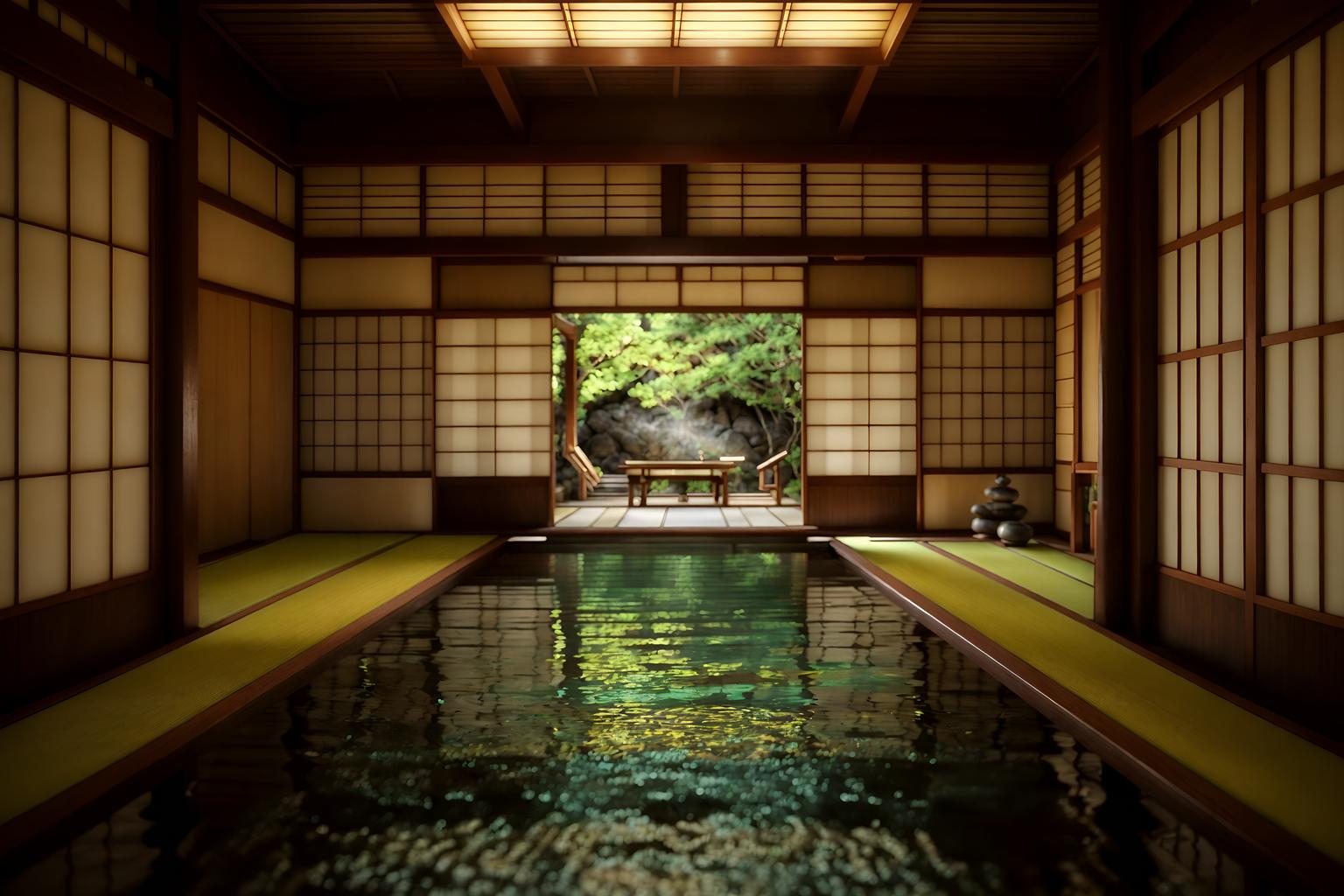 japanese design-style (onsen interior) . with . . cinematic photo, highly detailed, cinematic lighting, ultra-detailed, ultrarealistic, photorealism, 8k. japanese design interior design style. masterpiece, cinematic light, ultrarealistic+, photorealistic+, 8k, raw photo, realistic, sharp focus on eyes, (symmetrical eyes), (intact eyes), hyperrealistic, highest quality, best quality, , highly detailed, masterpiece, best quality, extremely detailed 8k wallpaper, masterpiece, best quality, ultra-detailed, best shadow, detailed background, detailed face, detailed eyes, high contrast, best illumination, detailed face, dulux, caustic, dynamic angle, detailed glow. dramatic lighting. highly detailed, insanely detailed hair, symmetrical, intricate details, professionally retouched, 8k high definition. strong bokeh. award winning photo.