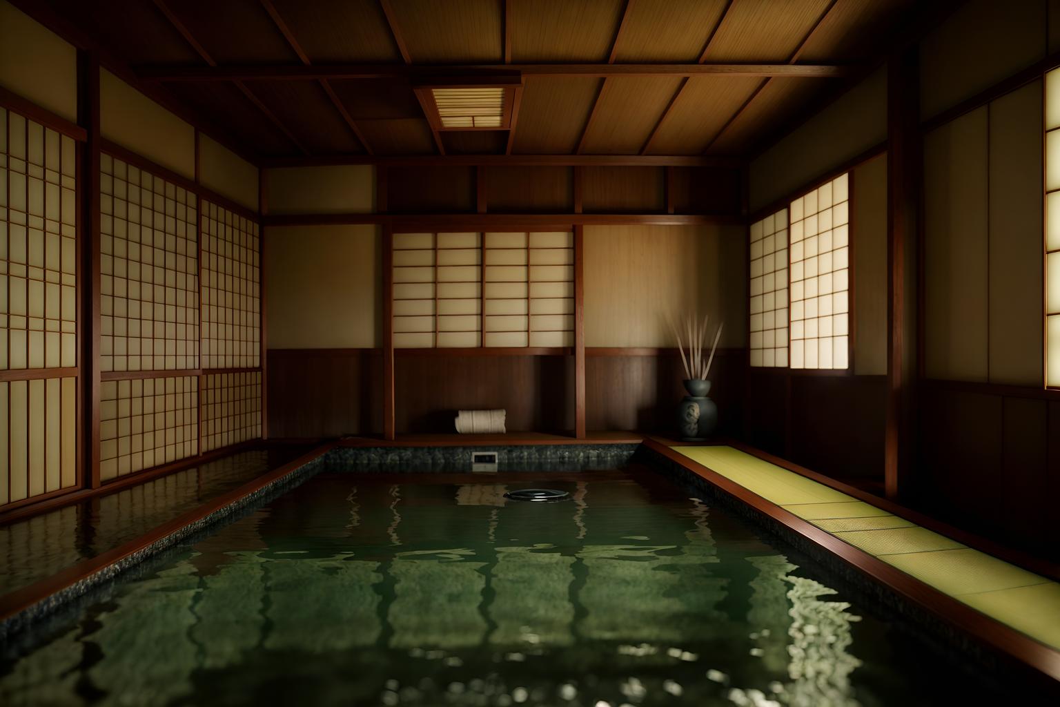 japanese design-style (onsen interior) . with . . cinematic photo, highly detailed, cinematic lighting, ultra-detailed, ultrarealistic, photorealism, 8k. japanese design interior design style. masterpiece, cinematic light, ultrarealistic+, photorealistic+, 8k, raw photo, realistic, sharp focus on eyes, (symmetrical eyes), (intact eyes), hyperrealistic, highest quality, best quality, , highly detailed, masterpiece, best quality, extremely detailed 8k wallpaper, masterpiece, best quality, ultra-detailed, best shadow, detailed background, detailed face, detailed eyes, high contrast, best illumination, detailed face, dulux, caustic, dynamic angle, detailed glow. dramatic lighting. highly detailed, insanely detailed hair, symmetrical, intricate details, professionally retouched, 8k high definition. strong bokeh. award winning photo.