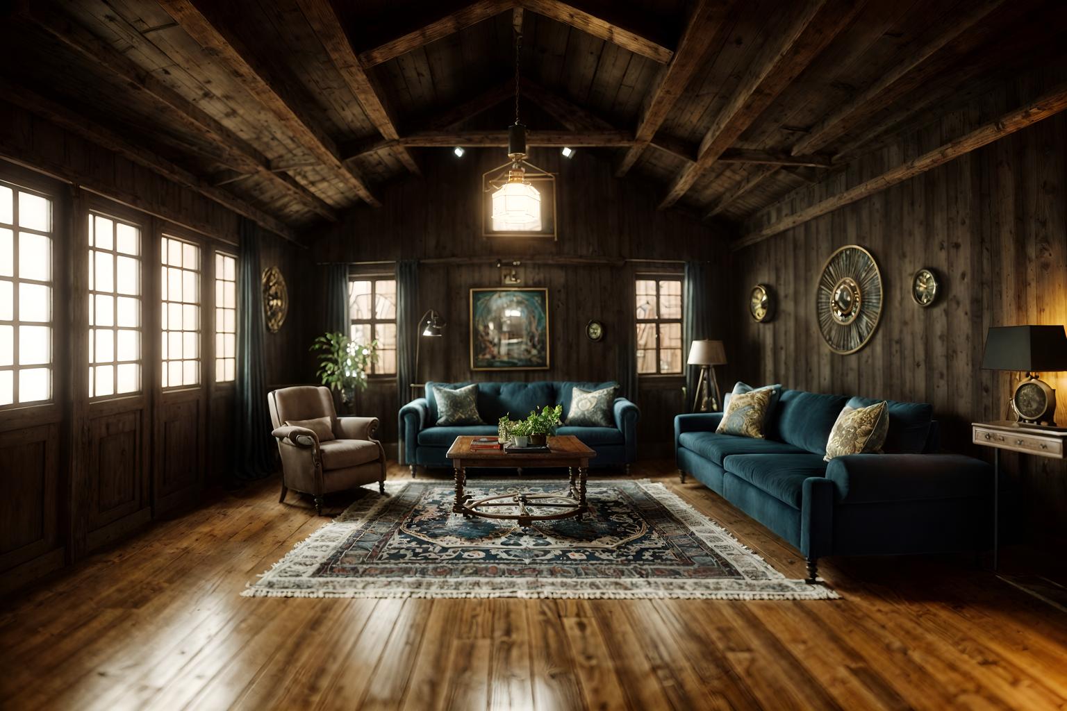 eclectic-style (attic interior) . . cinematic photo, highly detailed, cinematic lighting, ultra-detailed, ultrarealistic, photorealism, 8k. eclectic interior design style. masterpiece, cinematic light, ultrarealistic+, photorealistic+, 8k, raw photo, realistic, sharp focus on eyes, (symmetrical eyes), (intact eyes), hyperrealistic, highest quality, best quality, , highly detailed, masterpiece, best quality, extremely detailed 8k wallpaper, masterpiece, best quality, ultra-detailed, best shadow, detailed background, detailed face, detailed eyes, high contrast, best illumination, detailed face, dulux, caustic, dynamic angle, detailed glow. dramatic lighting. highly detailed, insanely detailed hair, symmetrical, intricate details, professionally retouched, 8k high definition. strong bokeh. award winning photo.