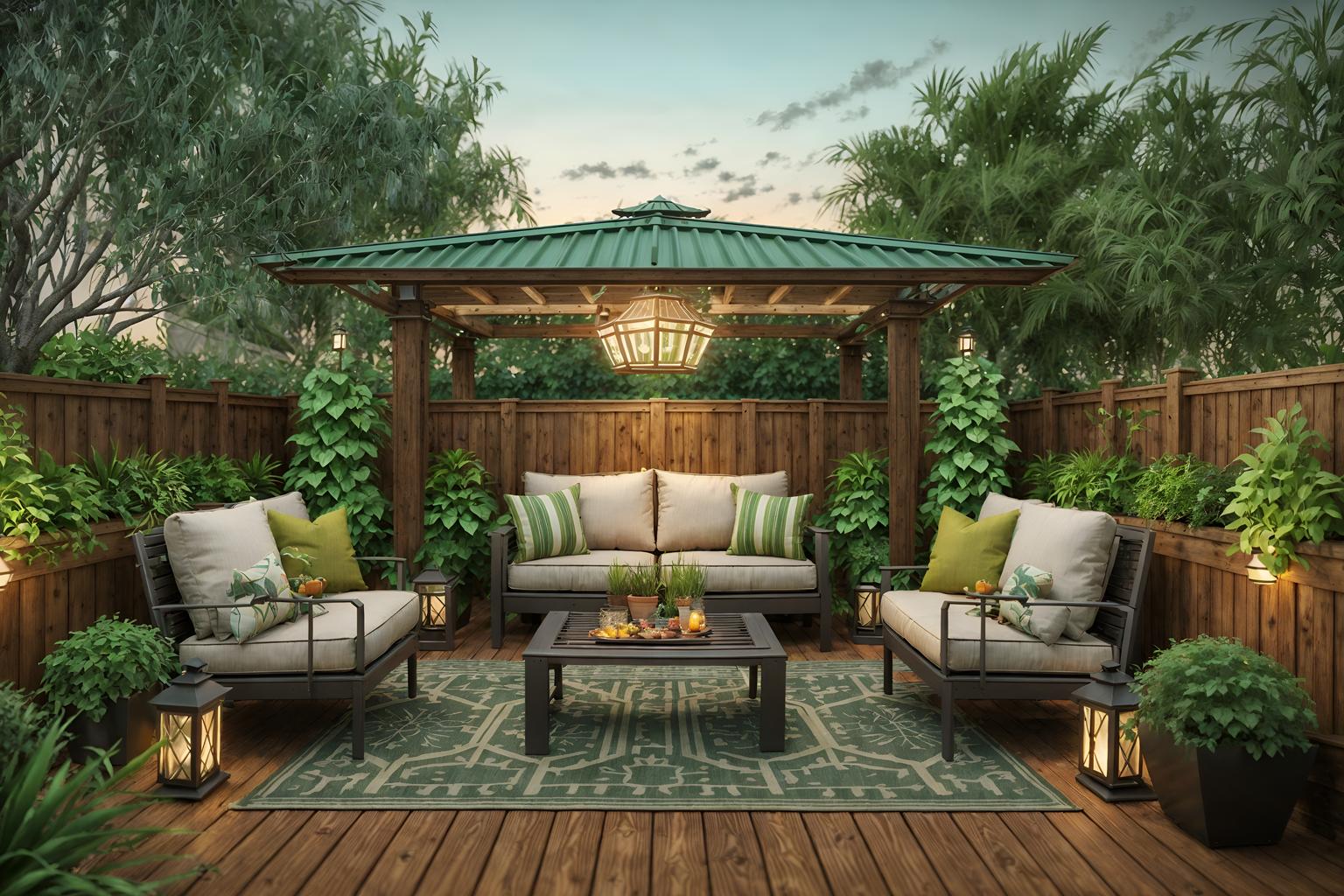 eclectic-style designed (outdoor patio ) with plant and deck with deck chairs and patio couch with pillows and grass and barbeque or grill and plant. . . cinematic photo, highly detailed, cinematic lighting, ultra-detailed, ultrarealistic, photorealism, 8k. eclectic design style. masterpiece, cinematic light, ultrarealistic+, photorealistic+, 8k, raw photo, realistic, sharp focus on eyes, (symmetrical eyes), (intact eyes), hyperrealistic, highest quality, best quality, , highly detailed, masterpiece, best quality, extremely detailed 8k wallpaper, masterpiece, best quality, ultra-detailed, best shadow, detailed background, detailed face, detailed eyes, high contrast, best illumination, detailed face, dulux, caustic, dynamic angle, detailed glow. dramatic lighting. highly detailed, insanely detailed hair, symmetrical, intricate details, professionally retouched, 8k high definition. strong bokeh. award winning photo.