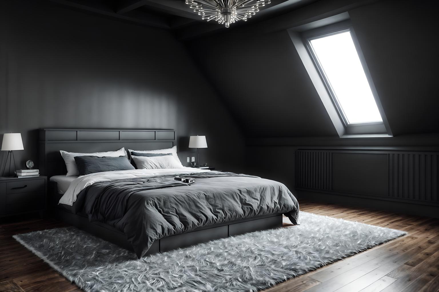 contemporary-style (attic interior) . with . . cinematic photo, highly detailed, cinematic lighting, ultra-detailed, ultrarealistic, photorealism, 8k. contemporary interior design style. masterpiece, cinematic light, ultrarealistic+, photorealistic+, 8k, raw photo, realistic, sharp focus on eyes, (symmetrical eyes), (intact eyes), hyperrealistic, highest quality, best quality, , highly detailed, masterpiece, best quality, extremely detailed 8k wallpaper, masterpiece, best quality, ultra-detailed, best shadow, detailed background, detailed face, detailed eyes, high contrast, best illumination, detailed face, dulux, caustic, dynamic angle, detailed glow. dramatic lighting. highly detailed, insanely detailed hair, symmetrical, intricate details, professionally retouched, 8k high definition. strong bokeh. award winning photo.