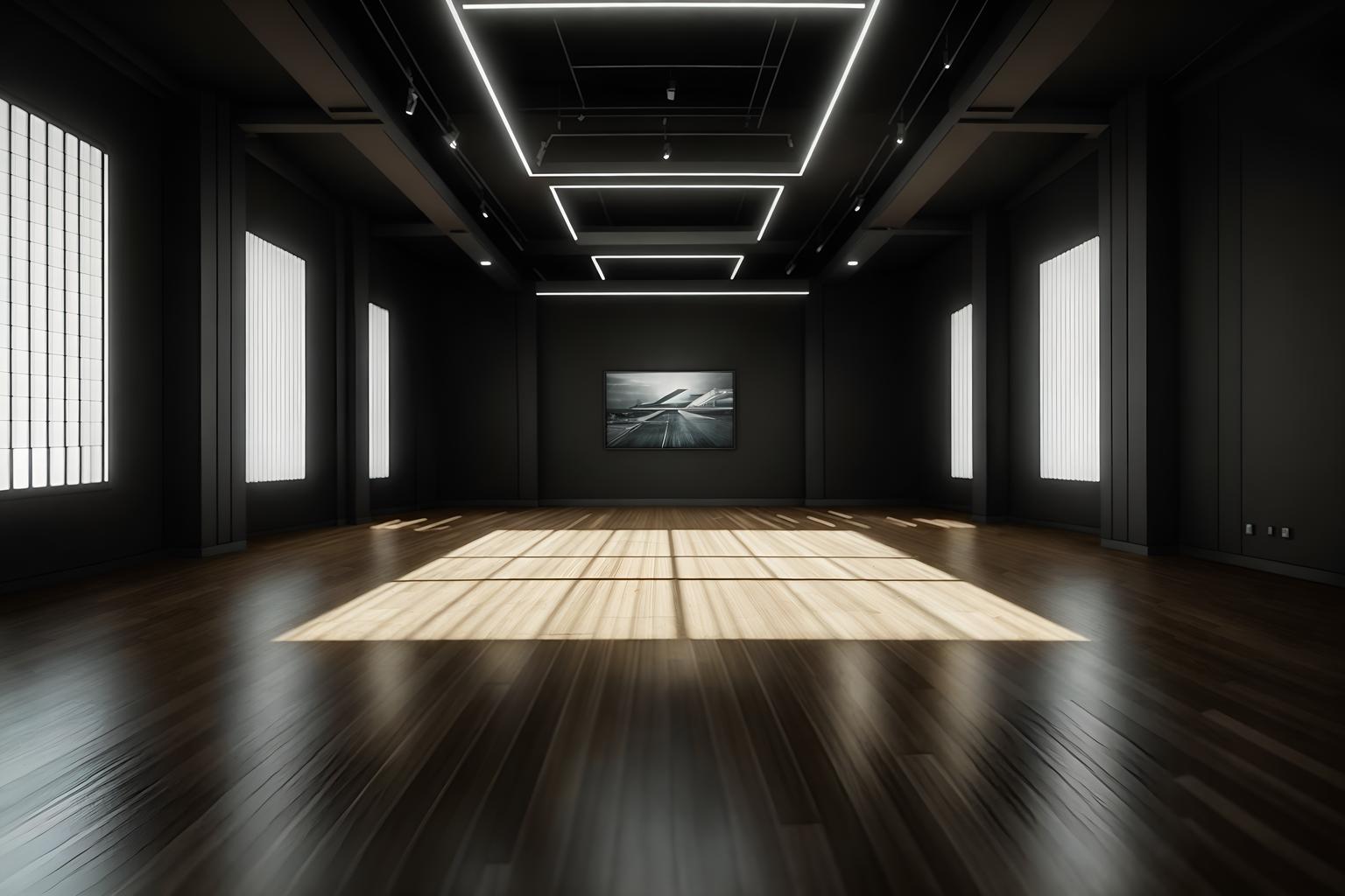 contemporary-style (exhibition space interior) . with . . cinematic photo, highly detailed, cinematic lighting, ultra-detailed, ultrarealistic, photorealism, 8k. contemporary interior design style. masterpiece, cinematic light, ultrarealistic+, photorealistic+, 8k, raw photo, realistic, sharp focus on eyes, (symmetrical eyes), (intact eyes), hyperrealistic, highest quality, best quality, , highly detailed, masterpiece, best quality, extremely detailed 8k wallpaper, masterpiece, best quality, ultra-detailed, best shadow, detailed background, detailed face, detailed eyes, high contrast, best illumination, detailed face, dulux, caustic, dynamic angle, detailed glow. dramatic lighting. highly detailed, insanely detailed hair, symmetrical, intricate details, professionally retouched, 8k high definition. strong bokeh. award winning photo.