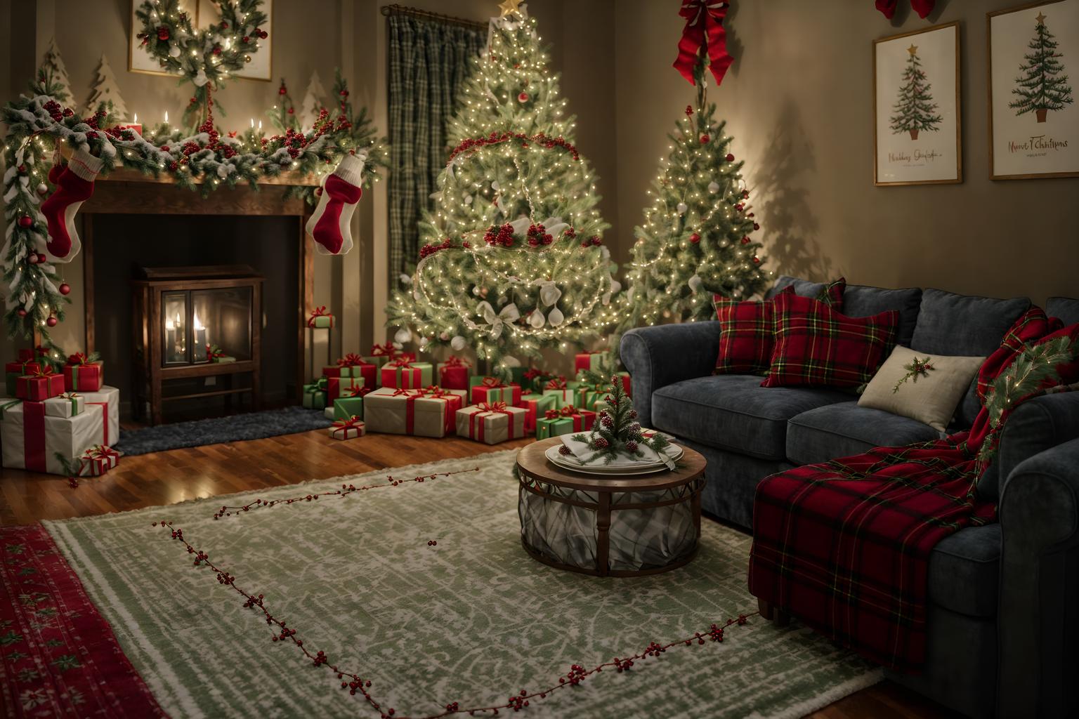 christmas-style (attic interior) . with giftwrapped gifts and christmas ornaments and tie pinecones and berries and ribbons and a few big socks hanging and plaid rugs and snow outside and berries and greenery draped. . cinematic photo, highly detailed, cinematic lighting, ultra-detailed, ultrarealistic, photorealism, 8k. christmas interior design style. masterpiece, cinematic light, ultrarealistic+, photorealistic+, 8k, raw photo, realistic, sharp focus on eyes, (symmetrical eyes), (intact eyes), hyperrealistic, highest quality, best quality, , highly detailed, masterpiece, best quality, extremely detailed 8k wallpaper, masterpiece, best quality, ultra-detailed, best shadow, detailed background, detailed face, detailed eyes, high contrast, best illumination, detailed face, dulux, caustic, dynamic angle, detailed glow. dramatic lighting. highly detailed, insanely detailed hair, symmetrical, intricate details, professionally retouched, 8k high definition. strong bokeh. award winning photo.