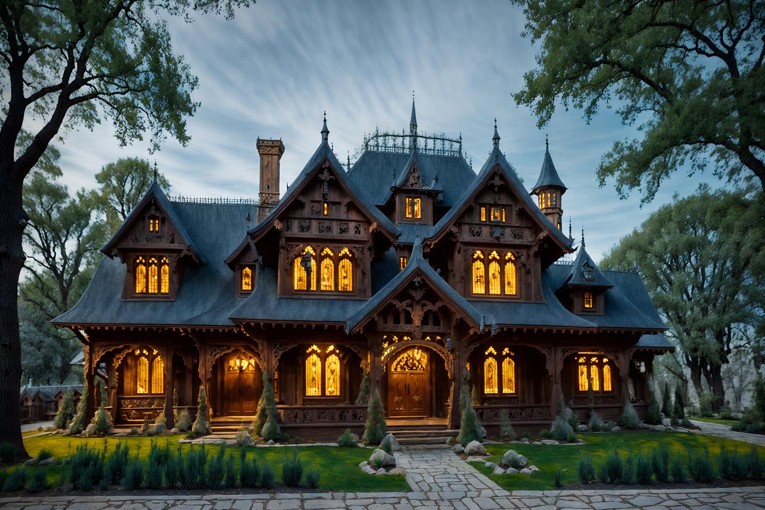 medieval-style exterior designed (house exterior exterior) . with timber beams and castle exterior and velvet, chenille, damask, and brocade draperies and fabrics and castle exterior and castle exterior and deep colors like red, gold, or blue and gothic appearance and carved wooden tables. . cinematic photo, highly detailed, cinematic lighting, ultra-detailed, ultrarealistic, photorealism, 8k. medieval exterior design style. masterpiece, cinematic light, ultrarealistic+, photorealistic+, 8k, raw photo, realistic, sharp focus on eyes, (symmetrical eyes), (intact eyes), hyperrealistic, highest quality, best quality, , highly detailed, masterpiece, best quality, extremely detailed 8k wallpaper, masterpiece, best quality, ultra-detailed, best shadow, detailed background, detailed face, detailed eyes, high contrast, best illumination, detailed face, dulux, caustic, dynamic angle, detailed glow. dramatic lighting. highly detailed, insanely detailed hair, symmetrical, intricate details, professionally retouched, 8k high definition. strong bokeh. award winning photo.